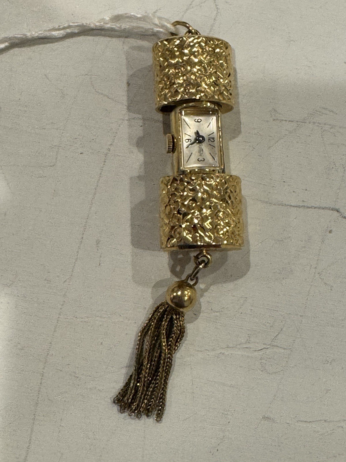 Vintage Kelbert Gold Tone Peek-a-boo Pendant Watch- Manual Wind Working
