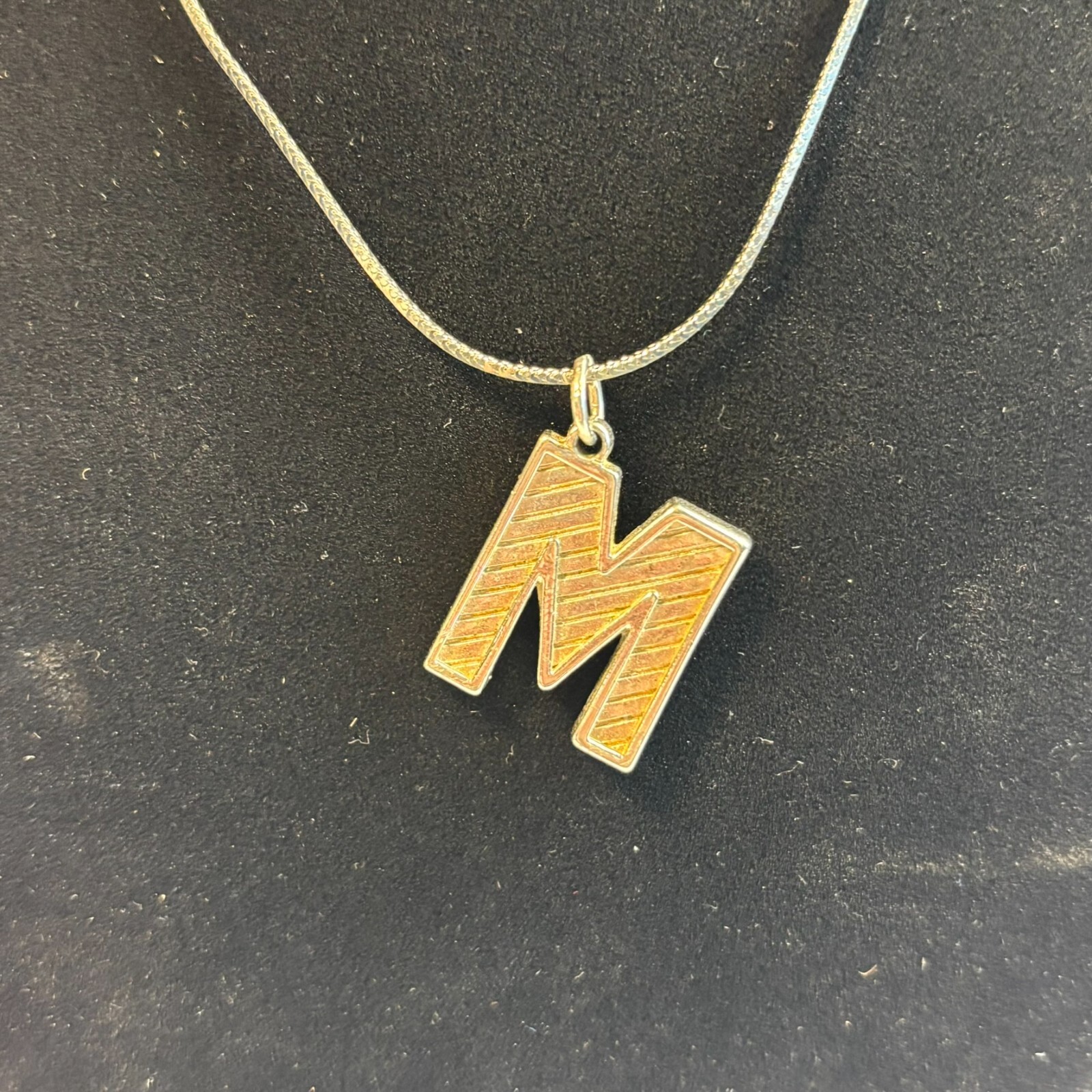 Y2K Necklace Alphabet M Initial ChokerPersonalized 2000s Retro Girlhoodcore