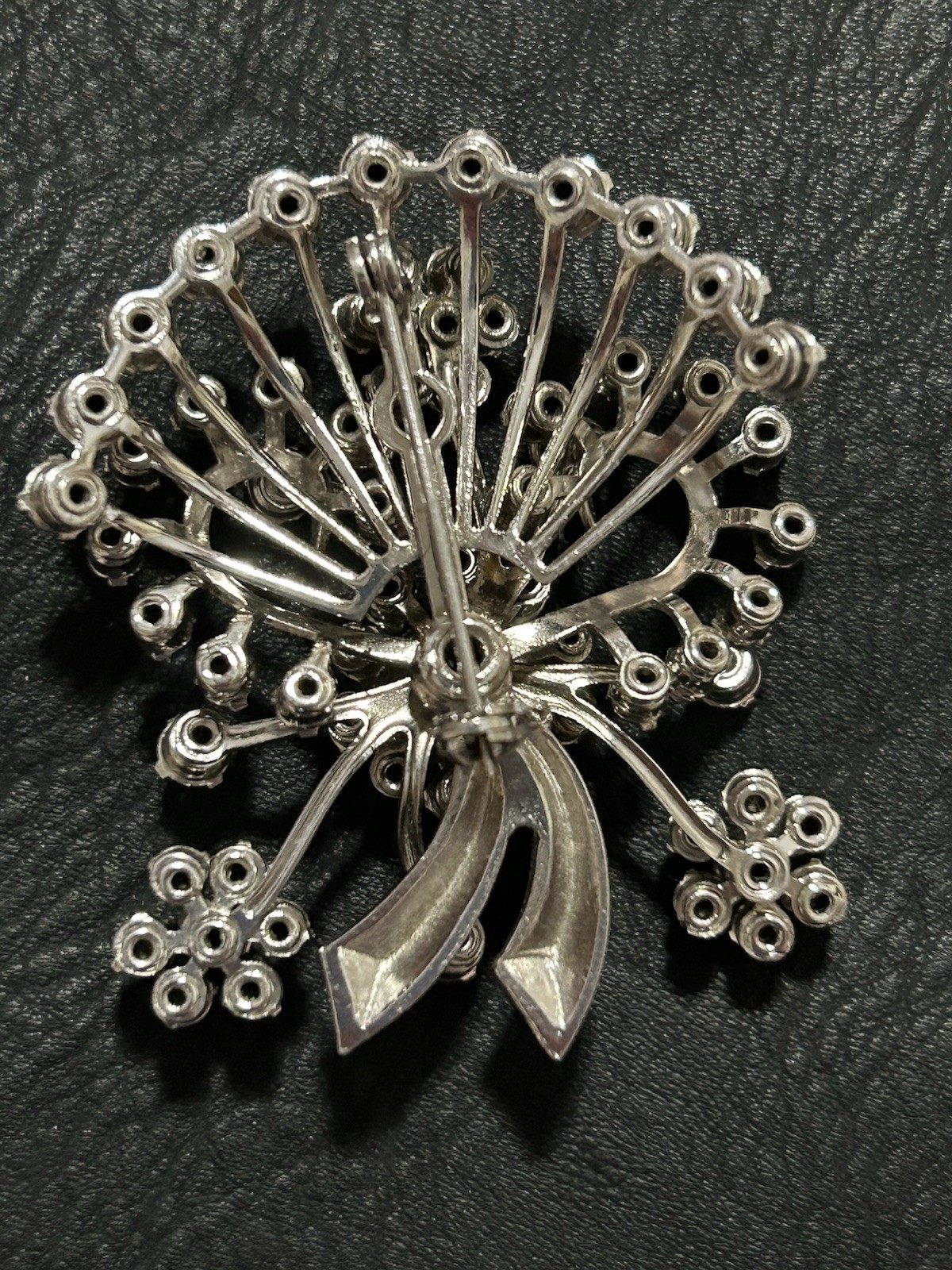 Vintage Rhinestone Screwback Earrings and Brooch Set