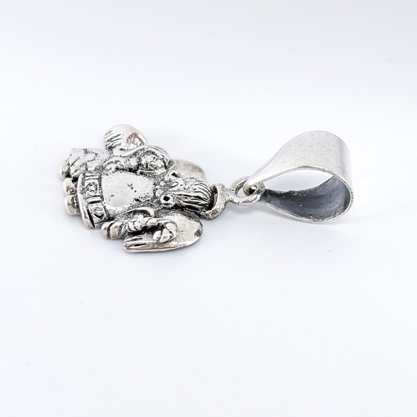Vintage Thailand Sterling Silver 925 Guardian Angel Pendant