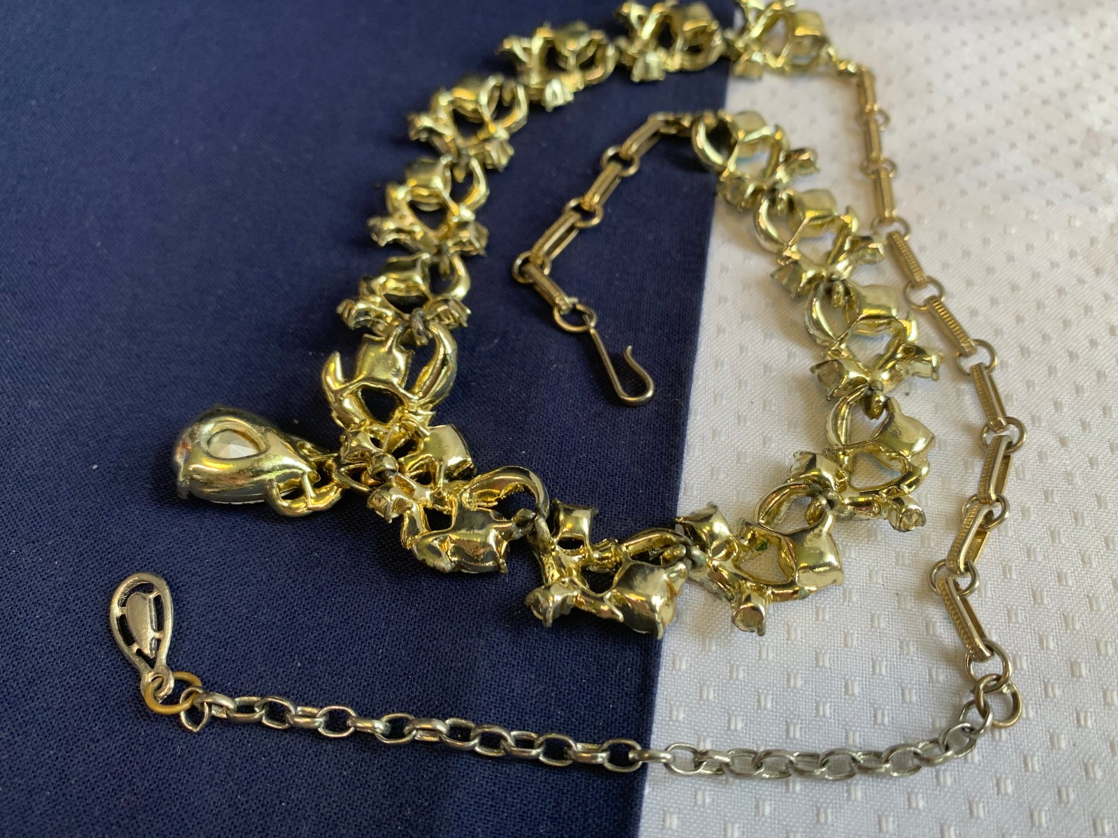 Vtg Costume Jewelry Lot Lisner Coro Necklaces Earrings Matching Set Rhinestones