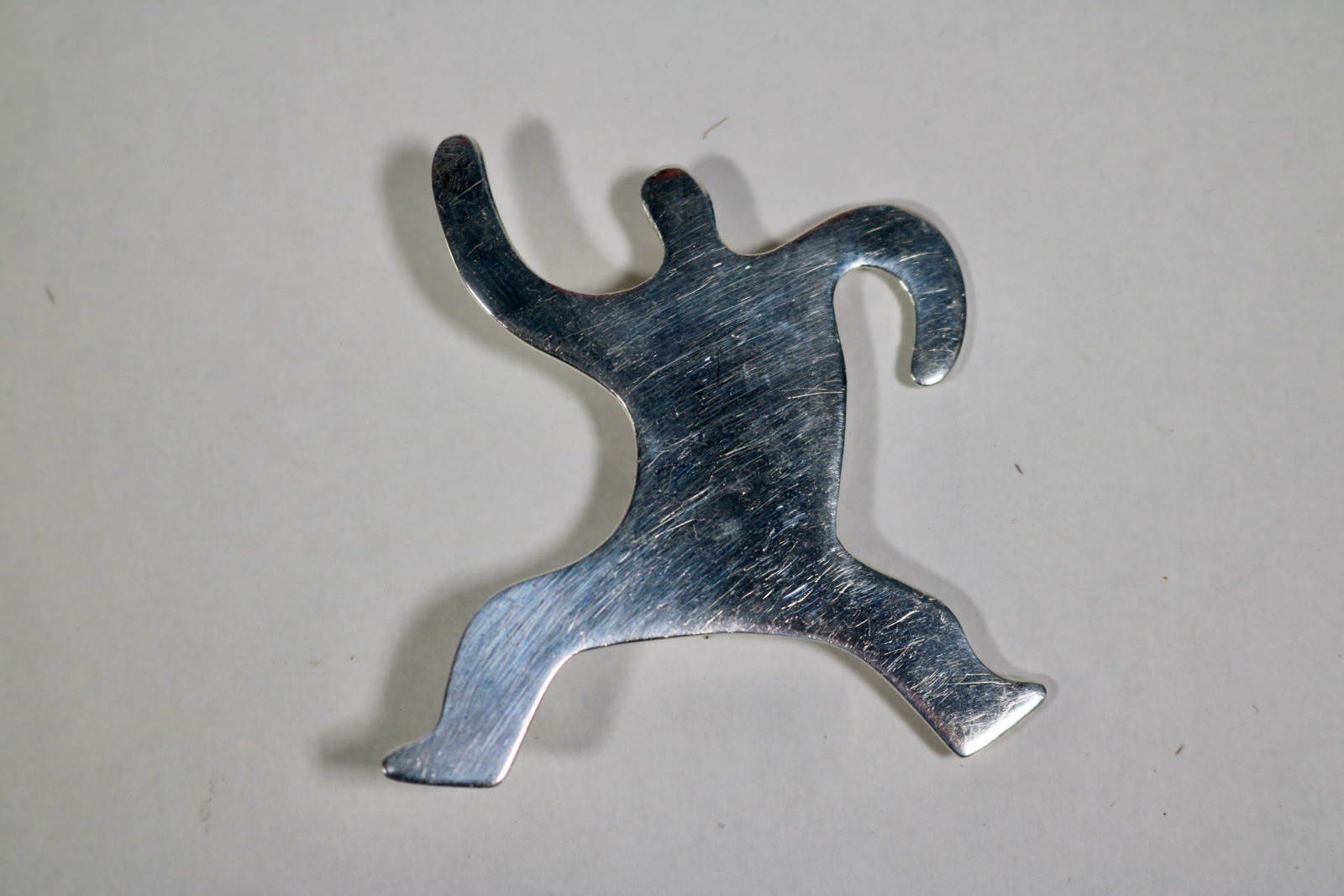 Sterling Silver 925 Modernest Person Brooch
