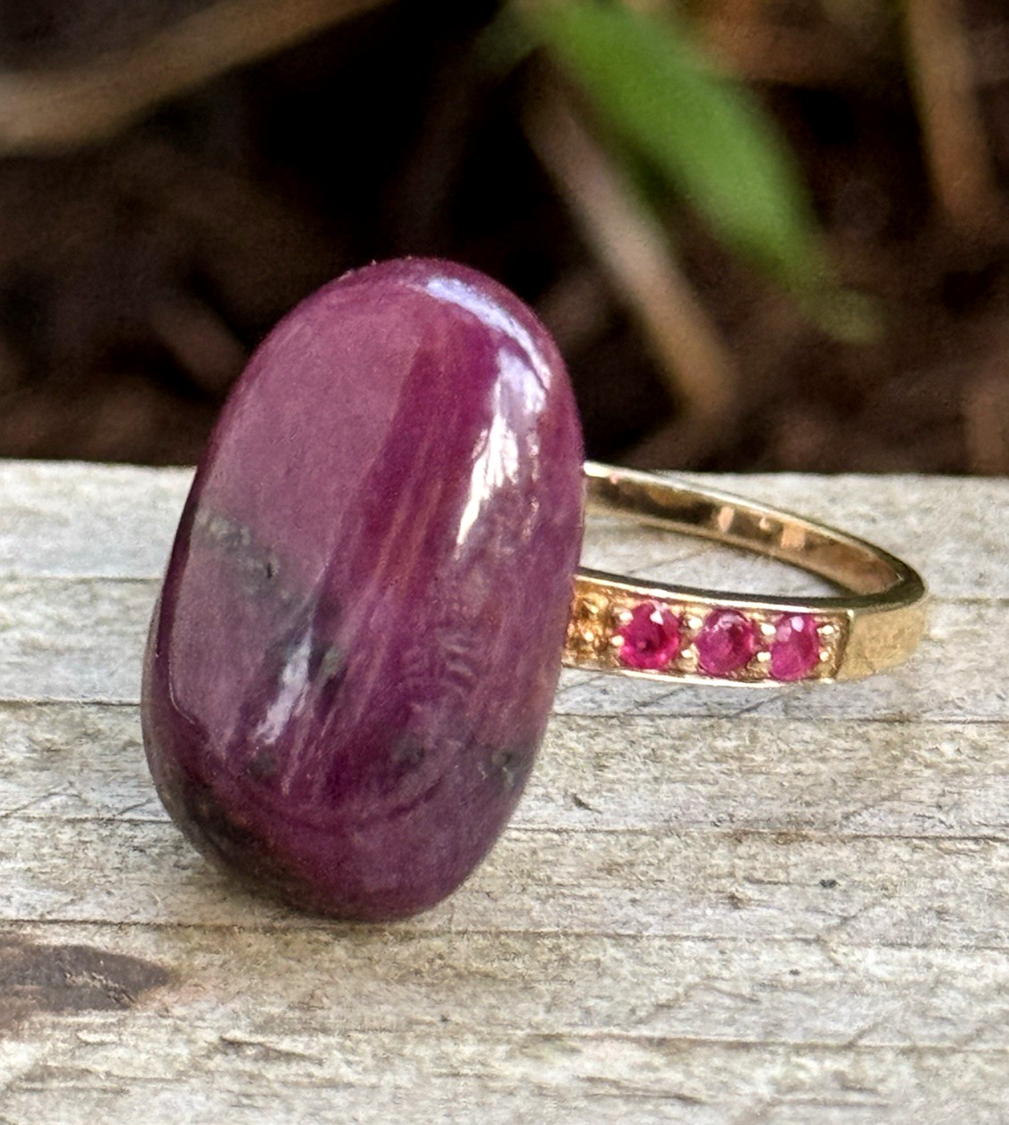 Natural Ruby ring MDI sterling silver 925