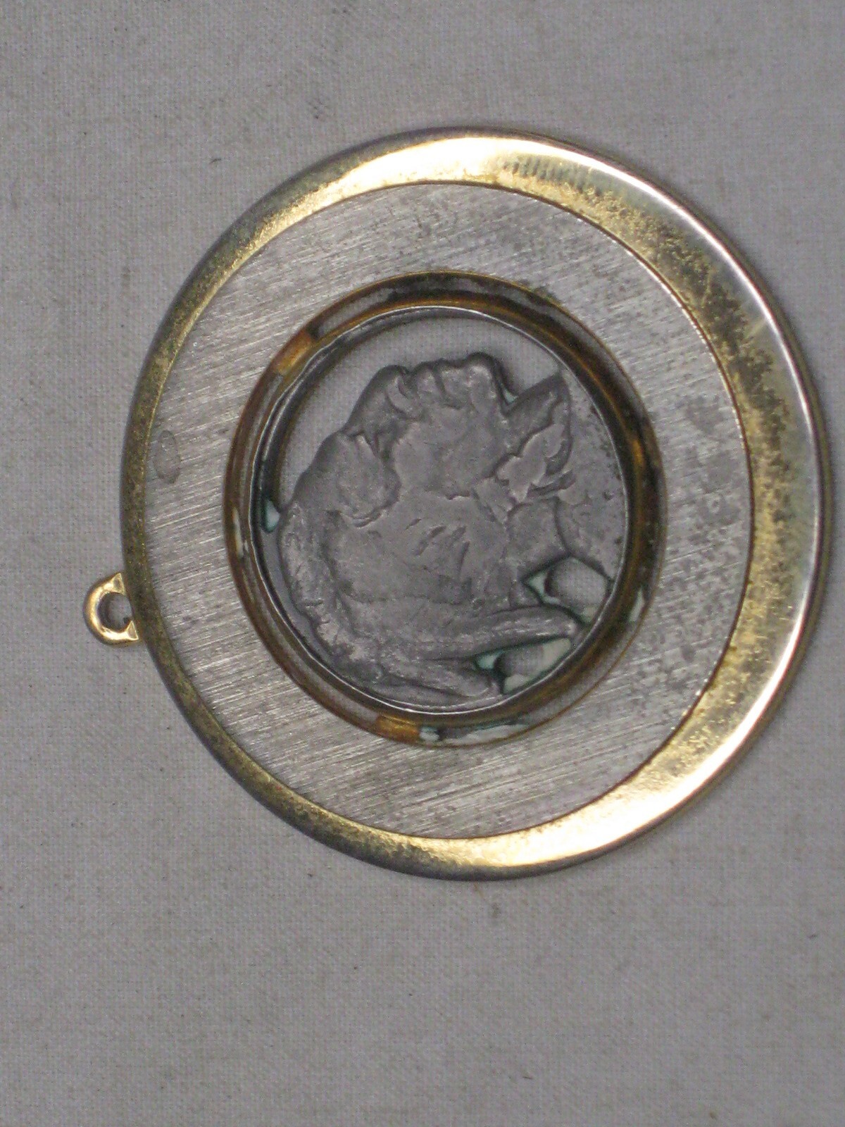 vintage cut out Buffalo Nickel pendant charm Indian coin 5 cent US United States