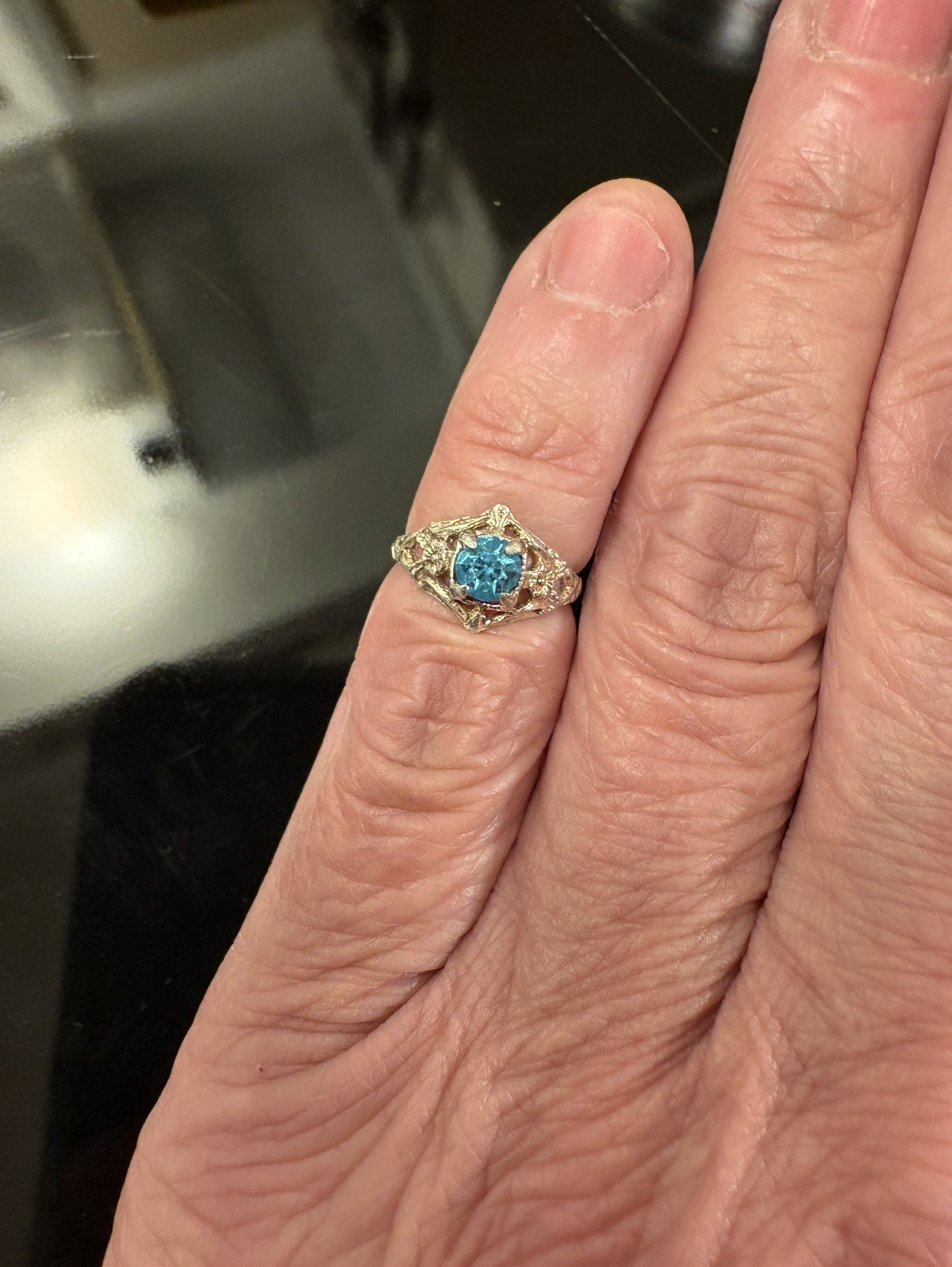 Antique Baby Child Sterling Silver Ring, Preowned