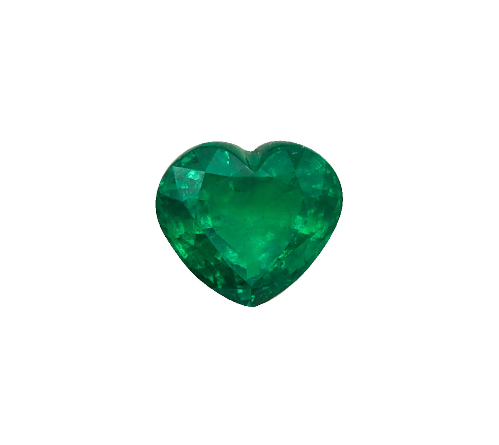 GIA CERTIFIED Emerald Heart Shape Vivid Green 5.07 Carats GIA-5222946776