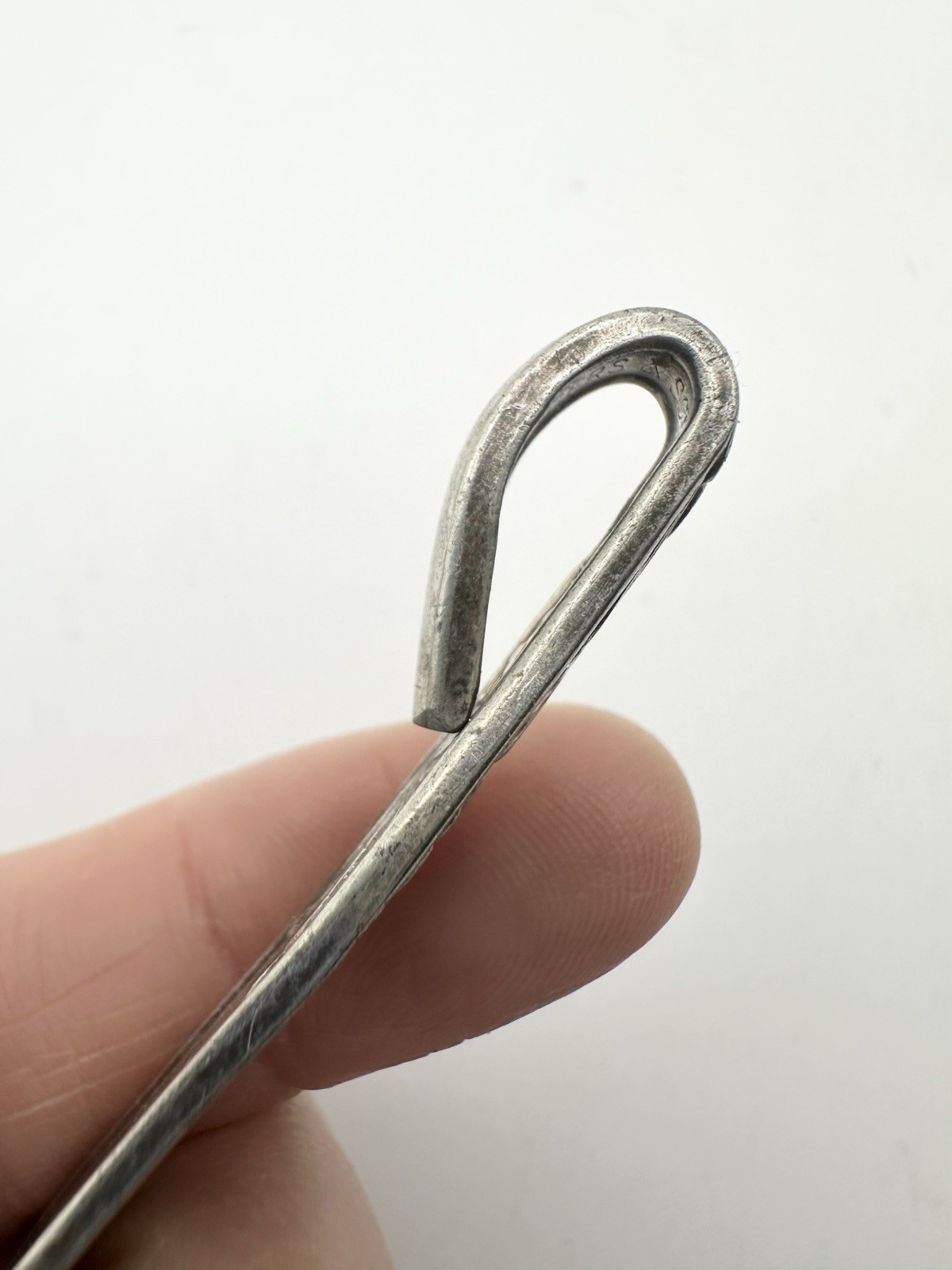 Vintage Upcycled Silverplated Spoon Handle Pendant Necklace Artisan Nouveau Art
