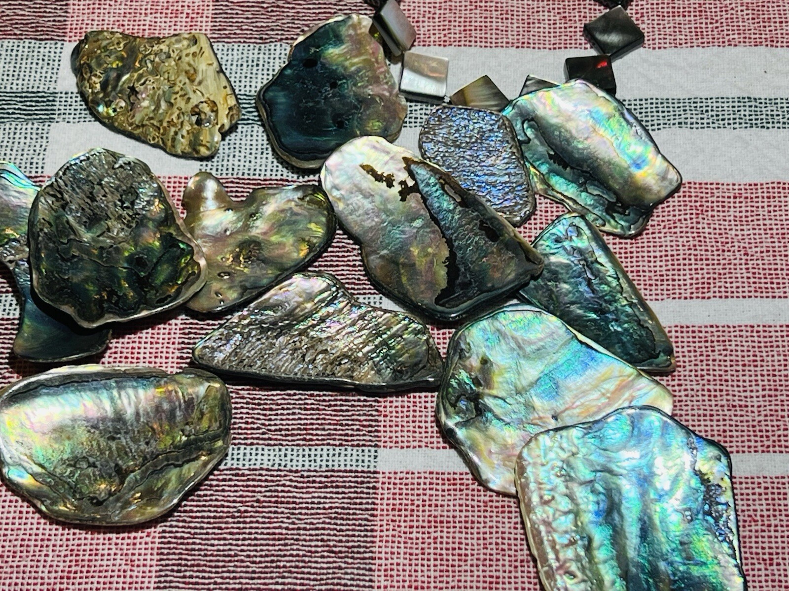 Mother Of Pearl Strands Lot Collection And Other Beautiful Shell Jewelry Pieces