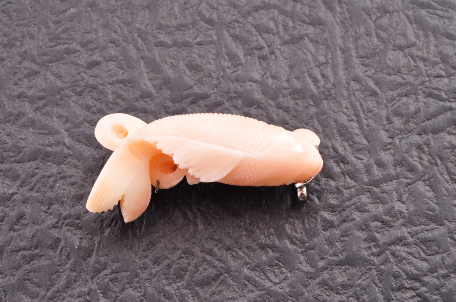 925 silver metal, Angel skin coral OBIDOME “Carp” Certificate, (total 51.0ct).