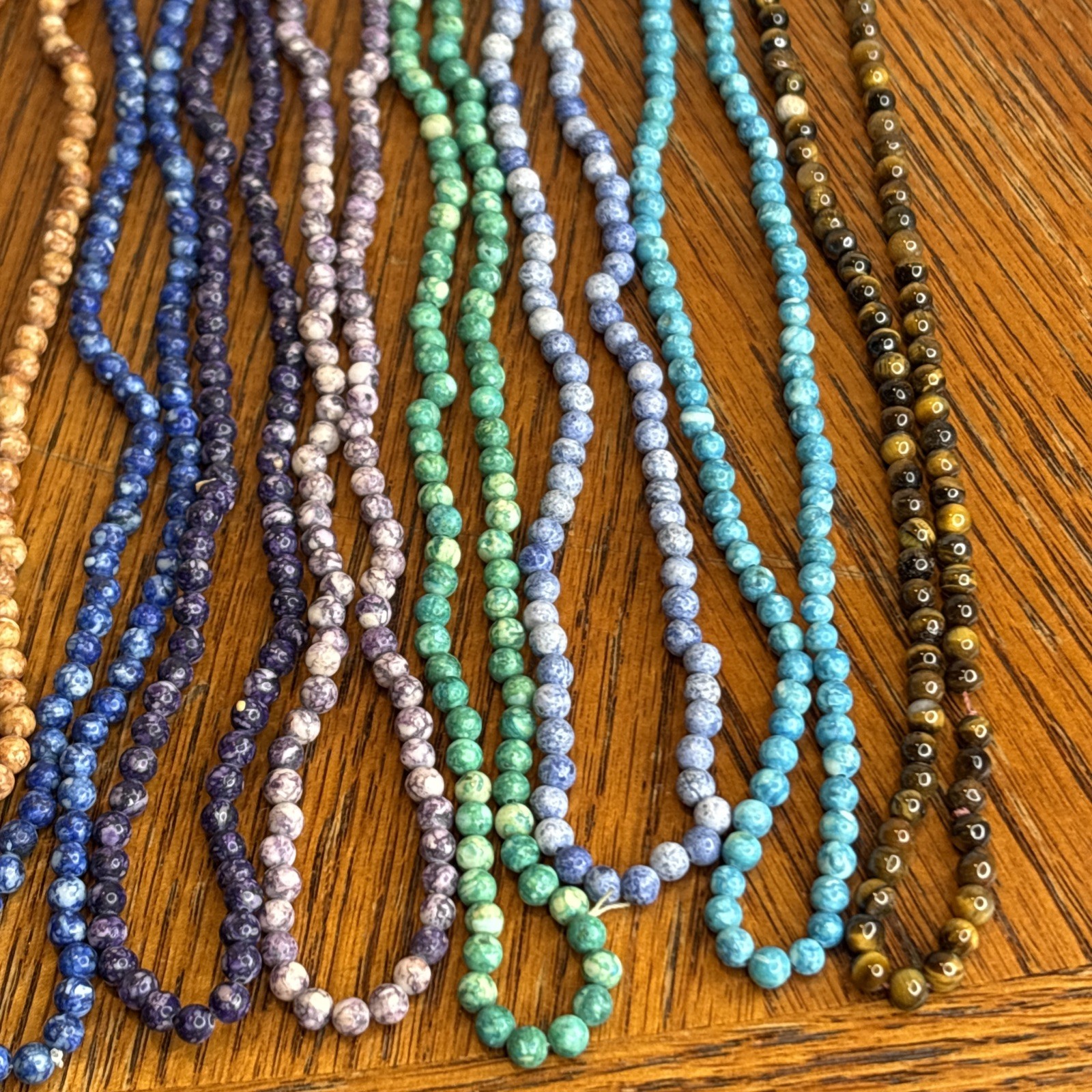 20 Vintage Twist A Bead 80’s Beaded Necklace Stone Pearls, Plastic,Glass,1 Metal