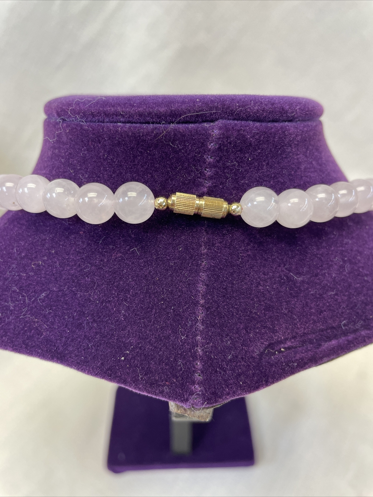 Stunning Vintage Rose Quartz Necklace!!