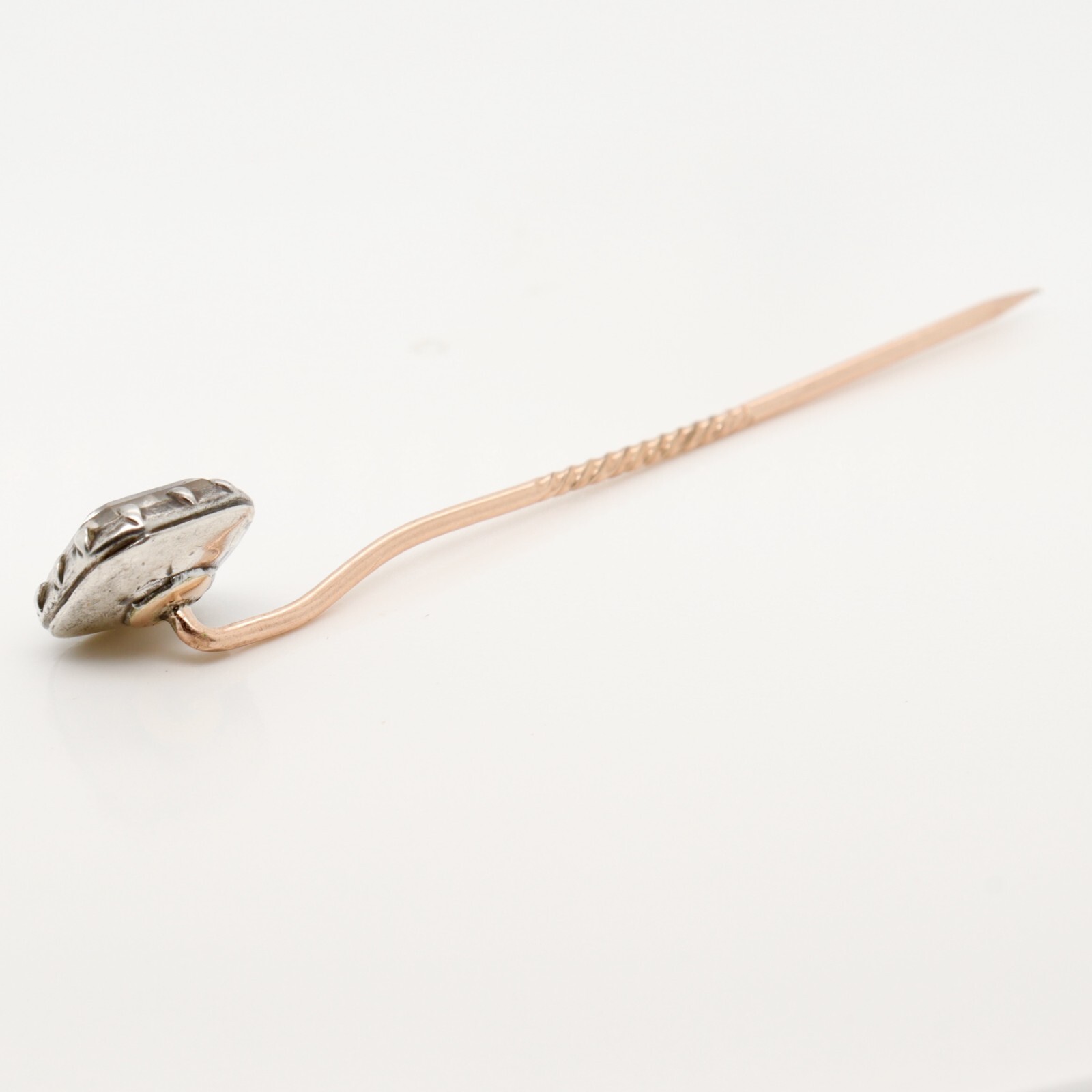 Antique 17th / 18th Century English Foiled Stuart Crystal Stick Pin