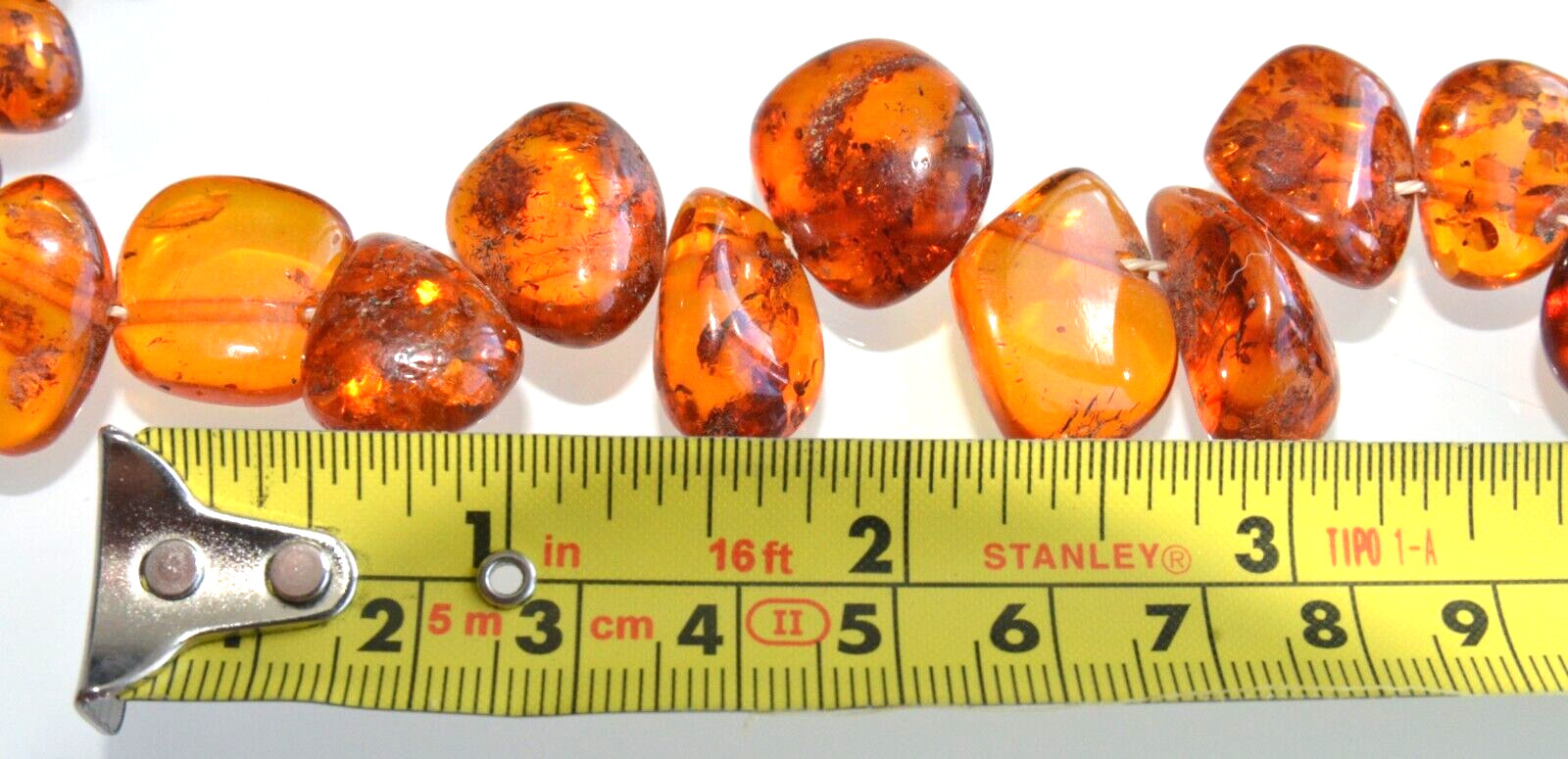 ✅60cm = 54gr RUSSIAN SOVIET BALTIC AMBER BEAD NECKLACE 琥珀 BRACELET STONE PENDANT