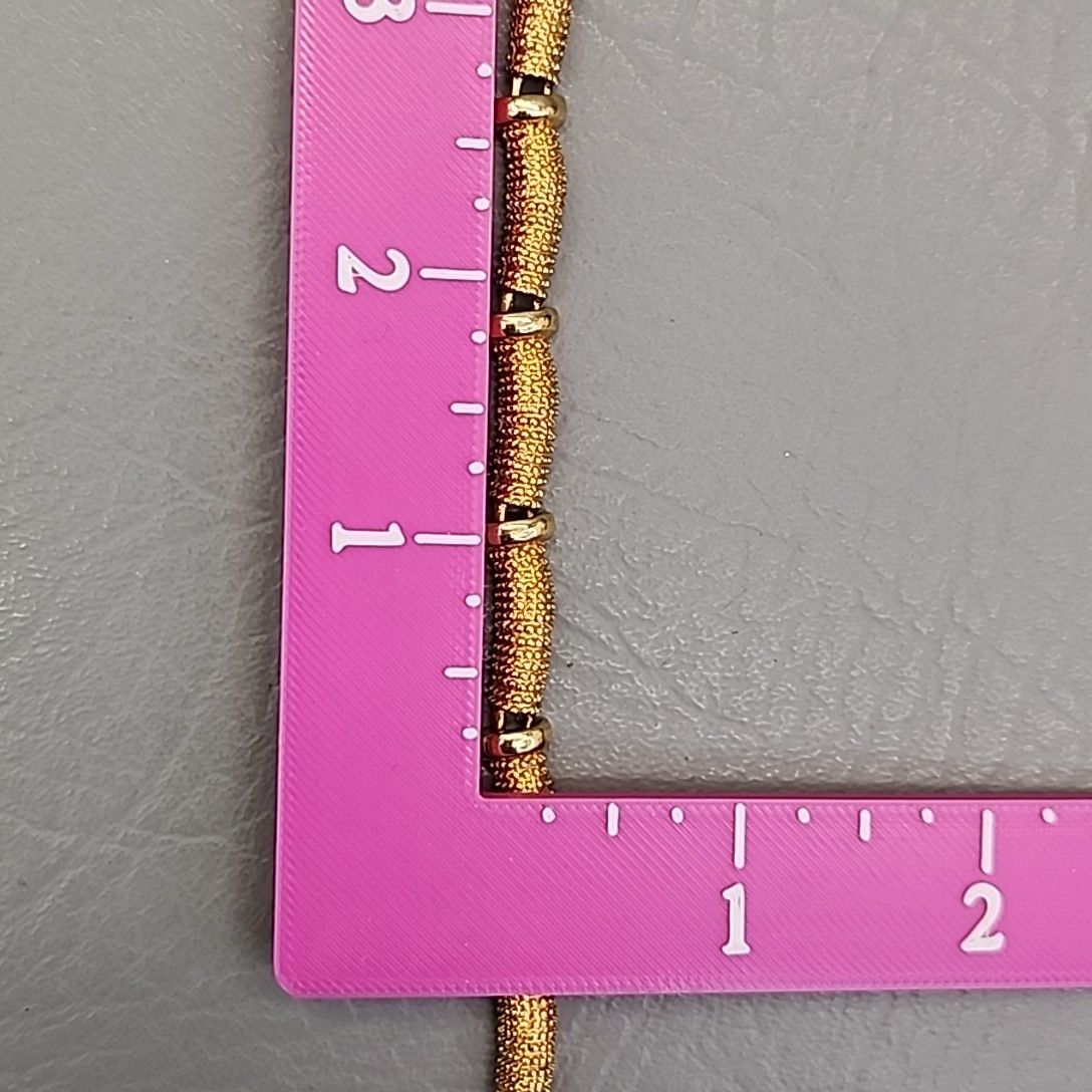 Vintage Avon Necklace Choker Pebbled Gold Tone Links 16.5″