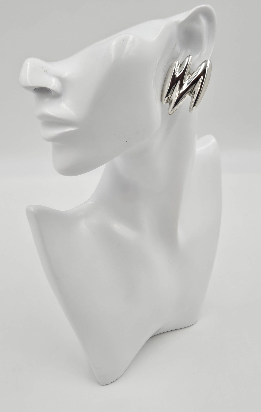 Designer Joe Clift Sterling Silver Large Modernist Earrings Circa 1960/70’s