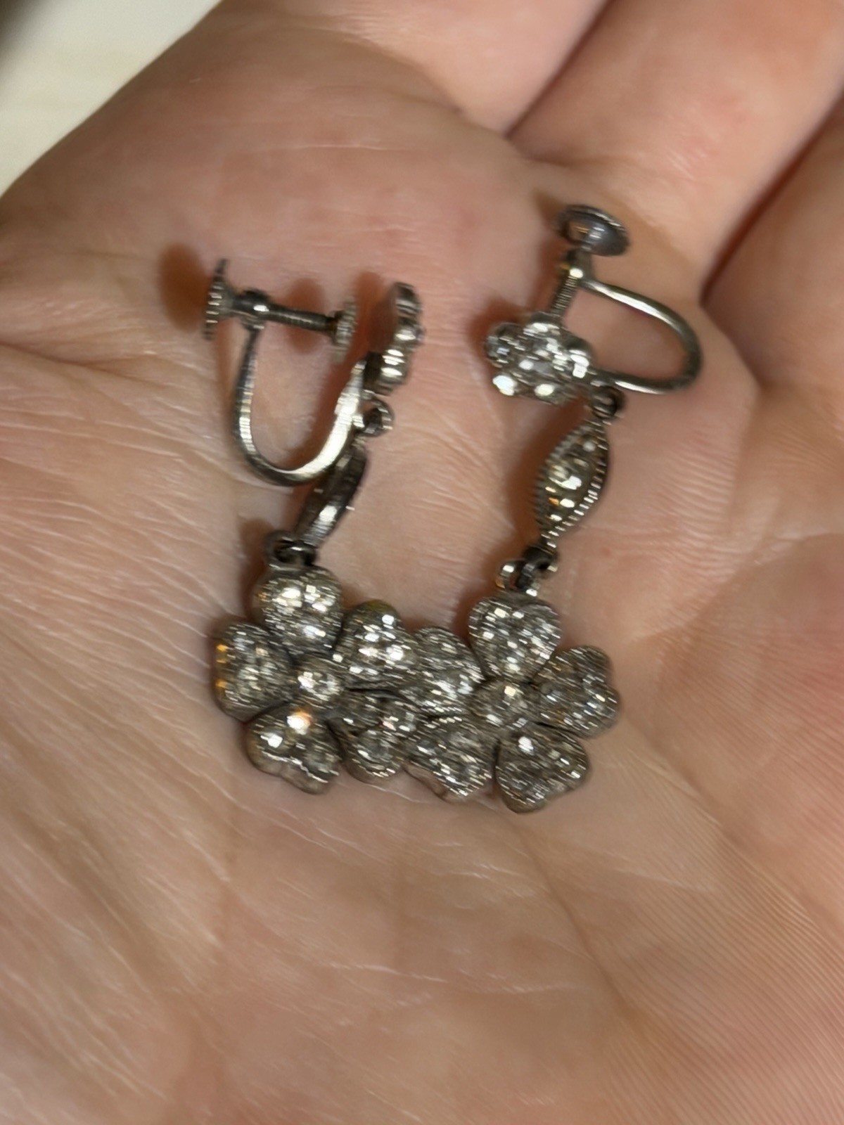 Lot of 7 Vintage 60’s Era Earrings Clip On Screw Back MCM Trifari Gold Silver