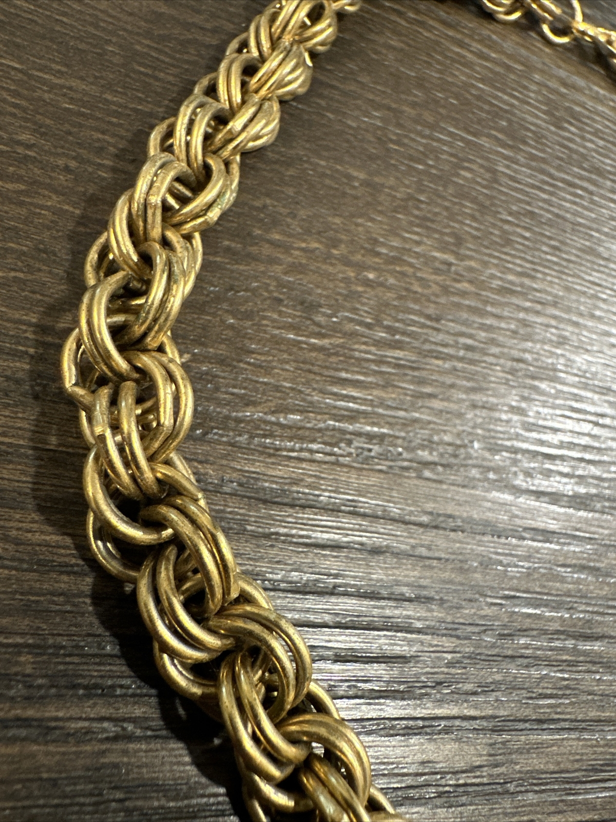Vintage Givenchy Double Link Chain Choker Necklace 18”