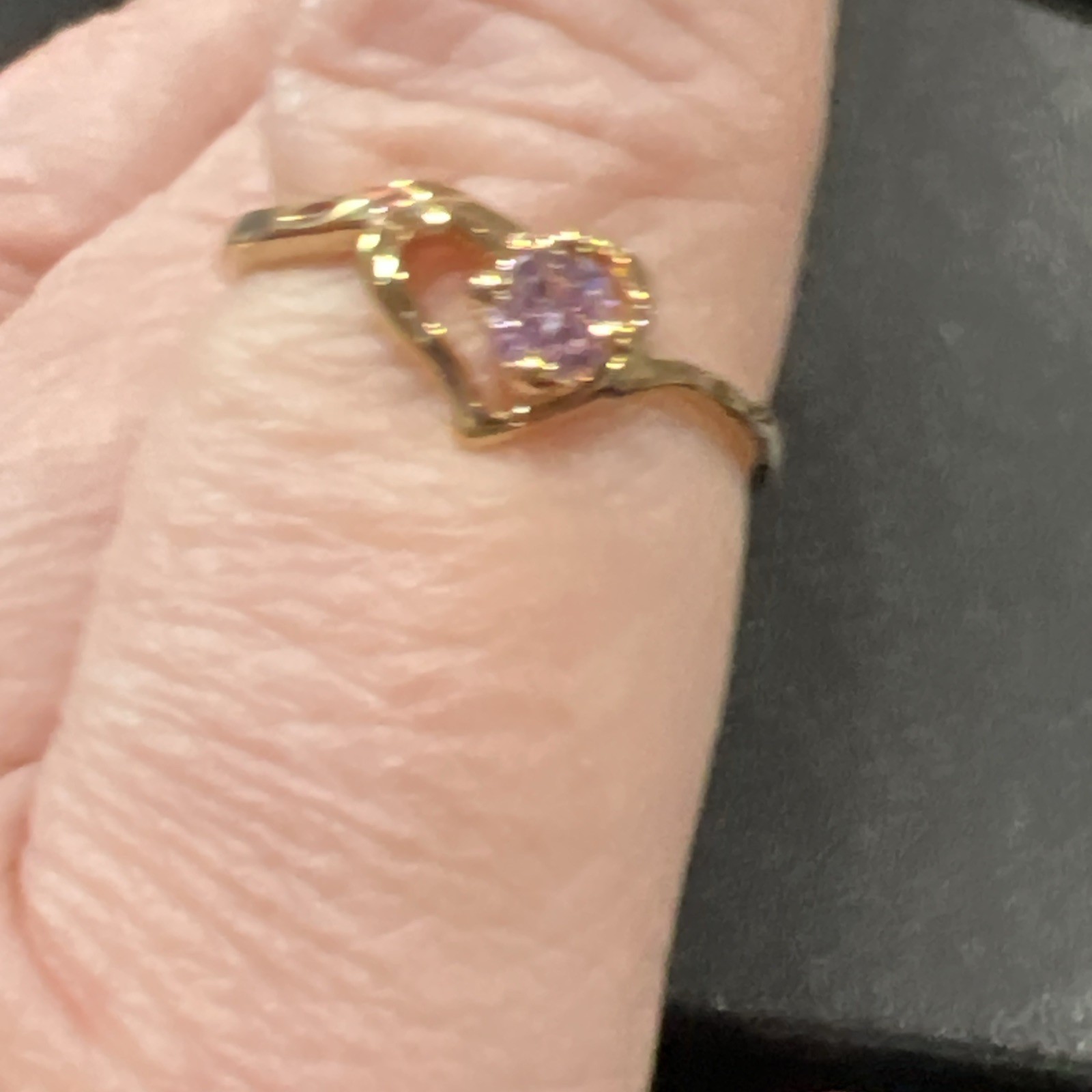 Cop89 Ring Size 10 Pink Stone