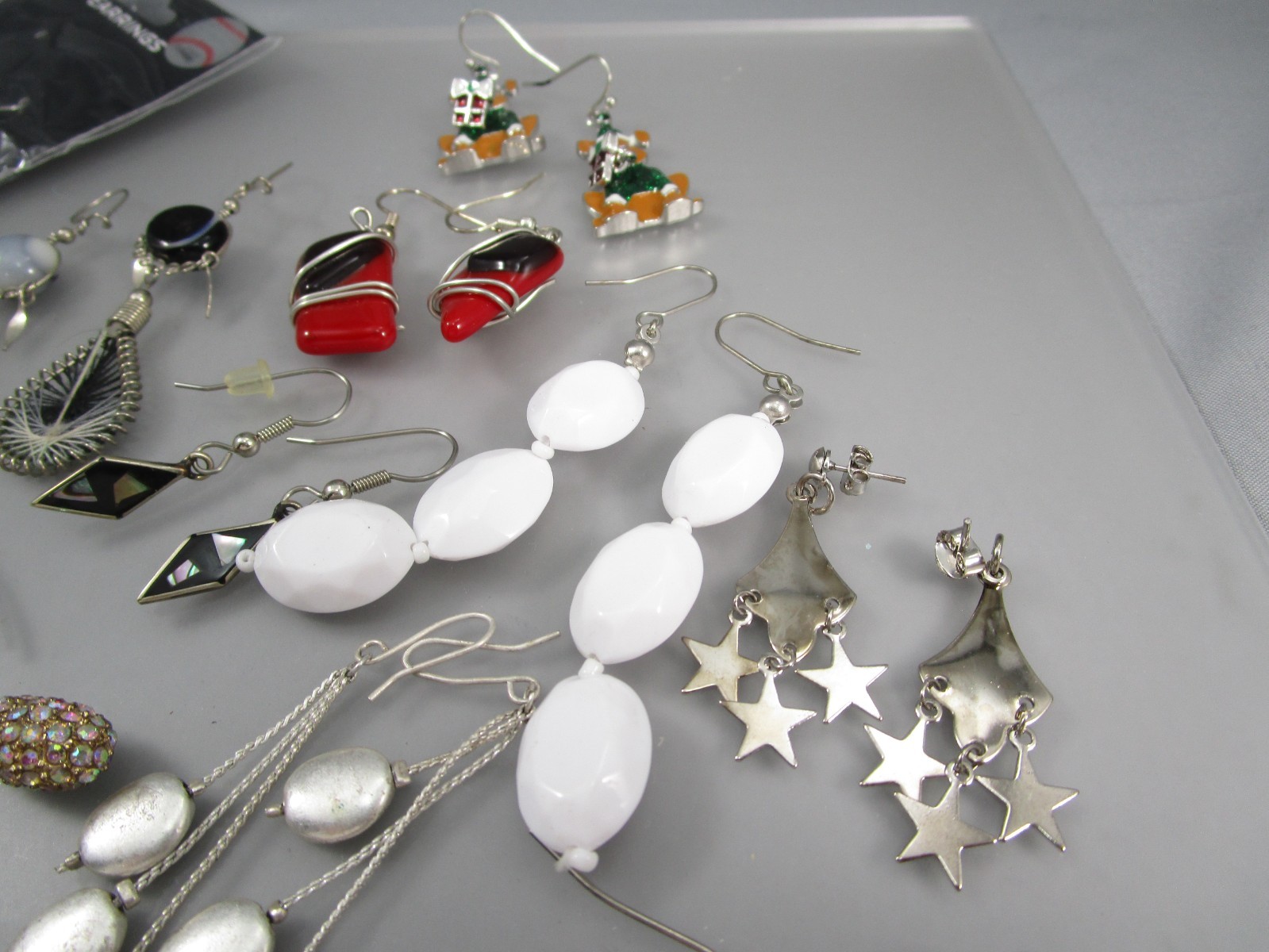 Vtg Mod Varying Colors & Multi Styles LOT of 12 Post Pierced Earrings 177Q