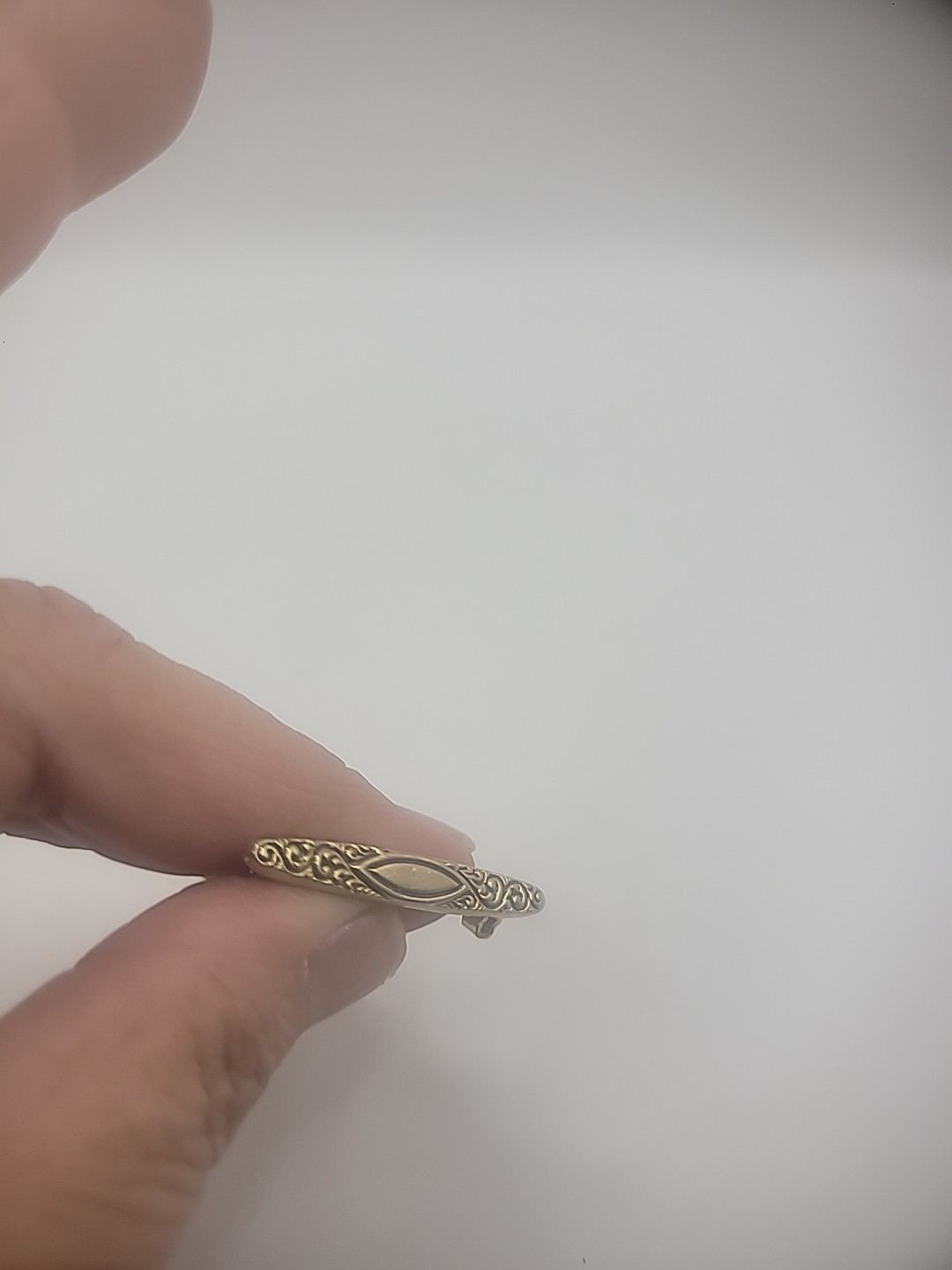 Vintage Gold Tone Bar Brooch Pin Small Dainty Jewelry Costume