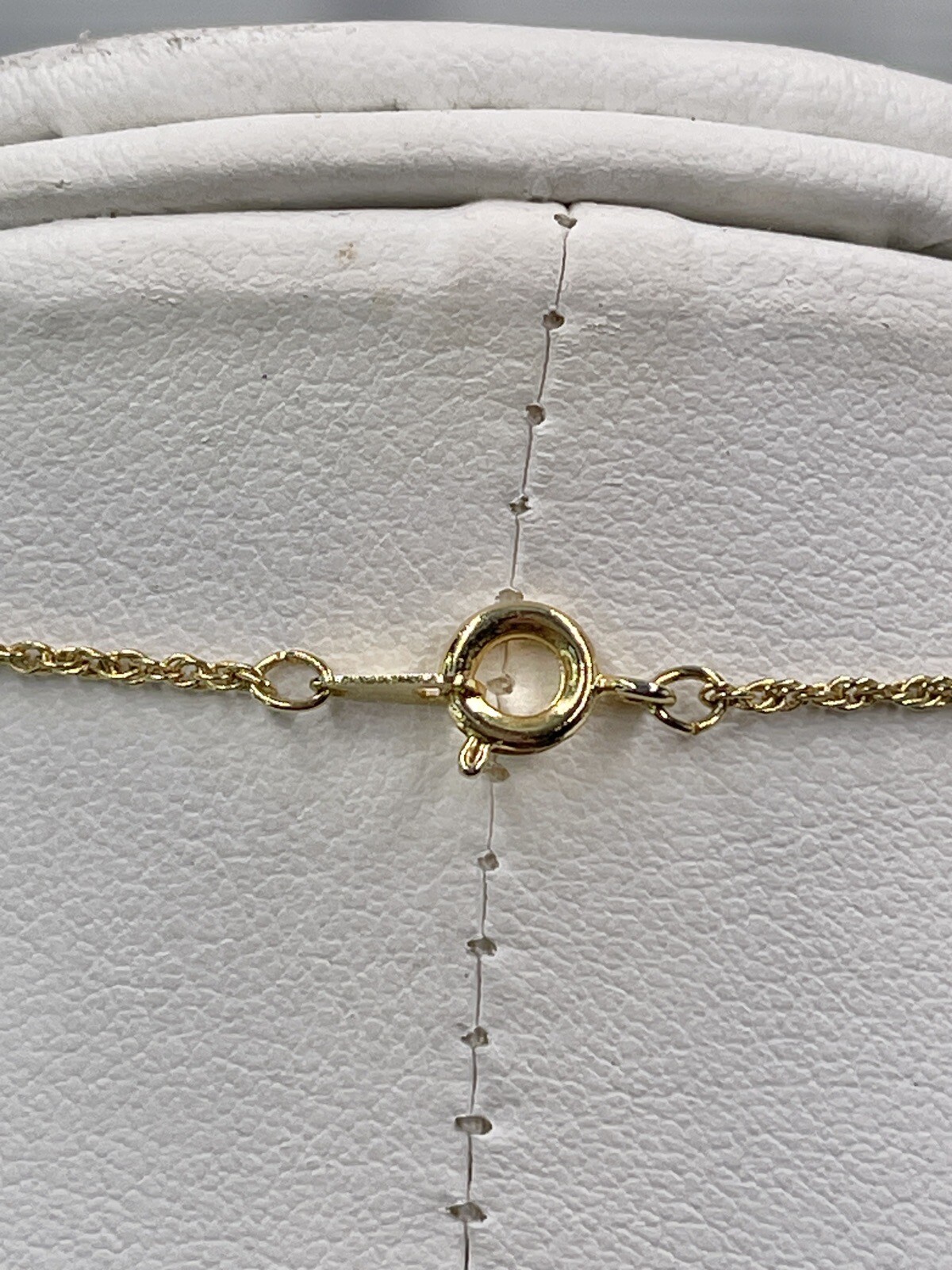 Vintage Roman Brand Necklace Gold Tone Shell Shaped Pendant Blue Glass Stone