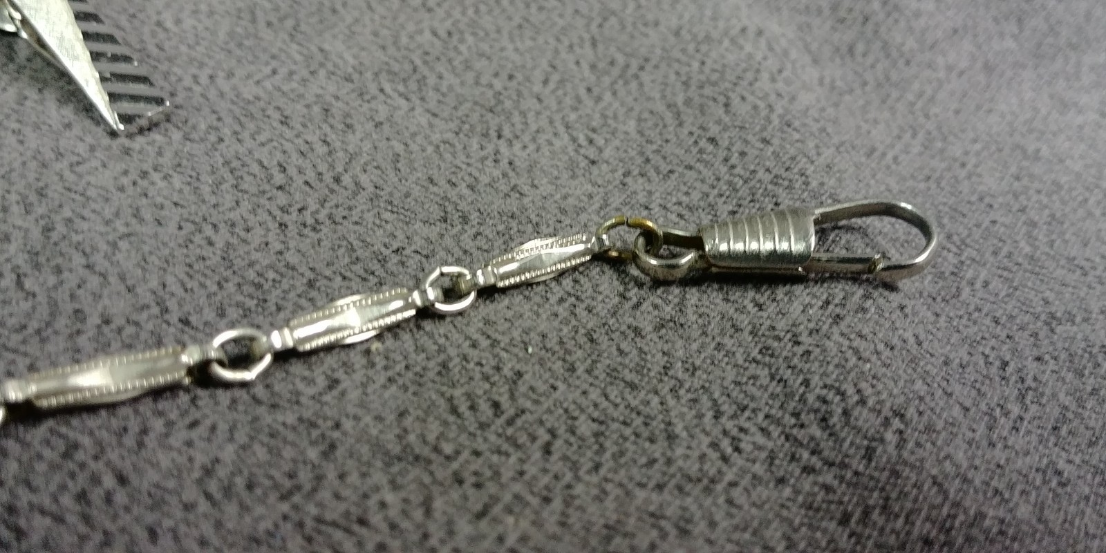 4 Tie Bar Clip Watch Chain Fob Marvel Sterling Silver Swank Comedy Tragedy Masks
