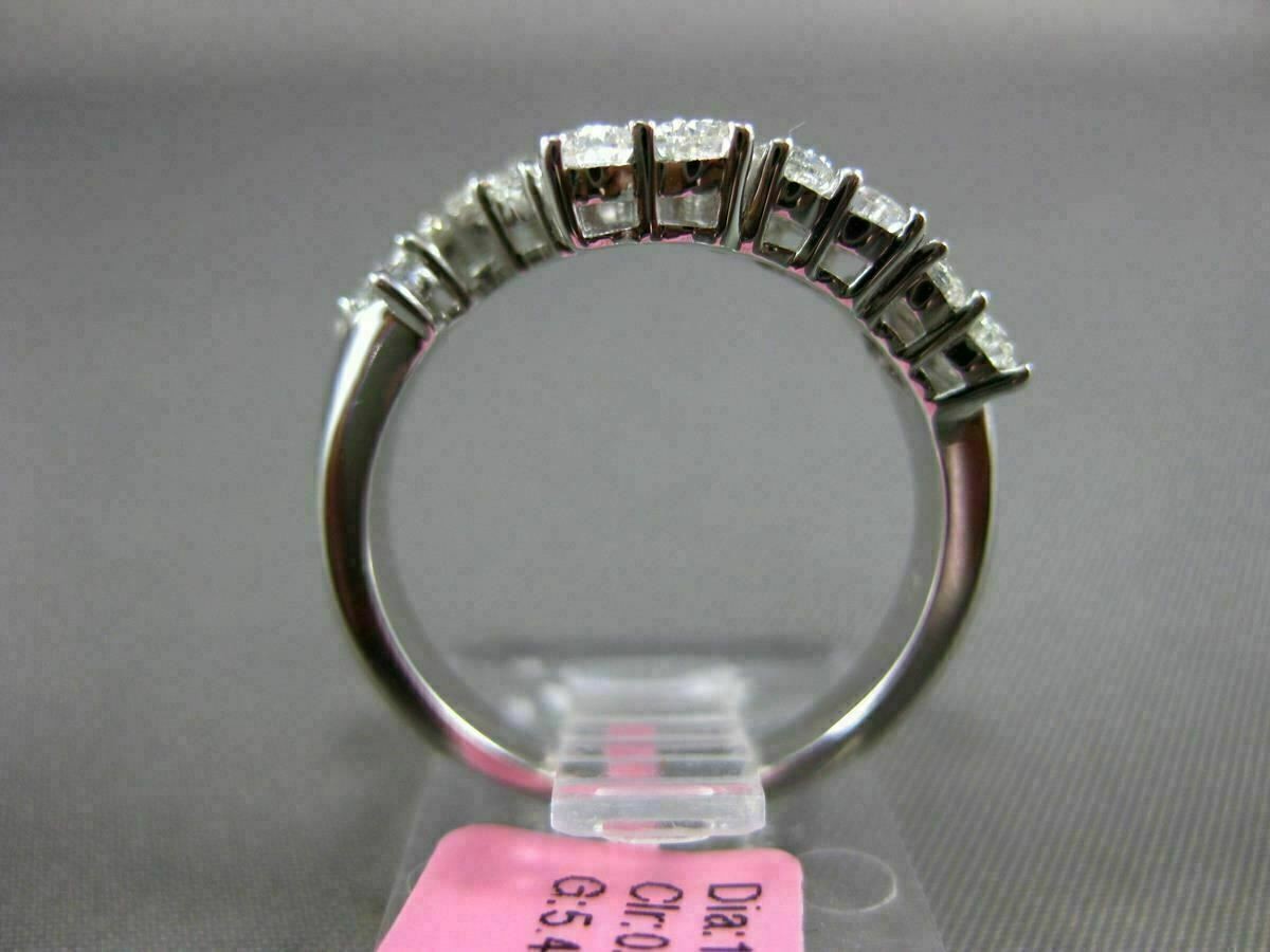 ESTATE WIDE 1.53CT DIAMOND 18KT WHITE GOLD 3D CRISS CROSS MULTI HEART LOVE RING
