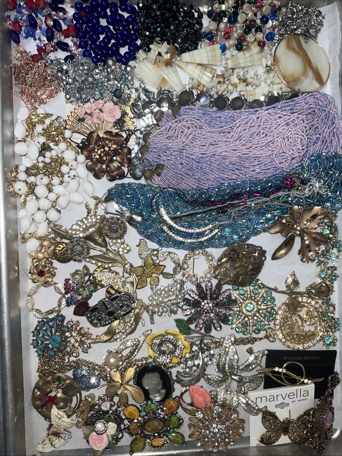 Huge Estate Jewelry Lot 500+Pc 40 Lb All Wearable Antique to Now Many Signed