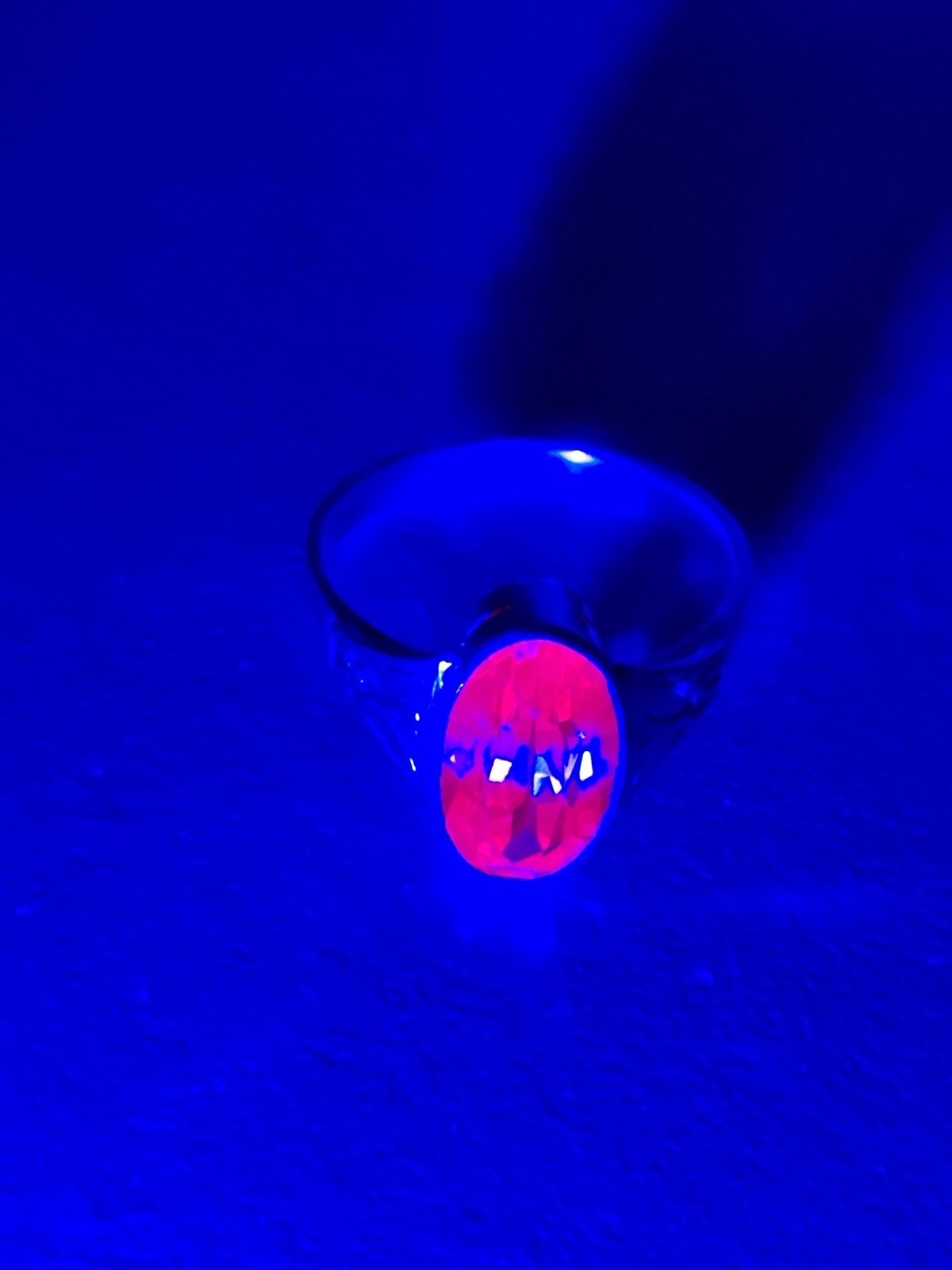 Vintage 70s Soviet Union Silver 875 USSR Ring Pink Sapphire Size US 7.5/ 17.5 mm
