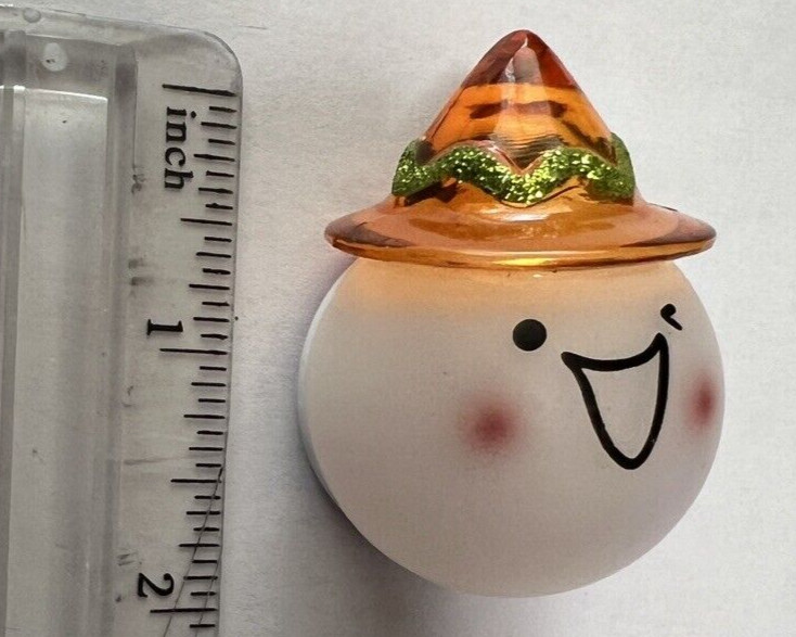 Color Change Lights Snowman Head Pin Brooch Approximately 2 “