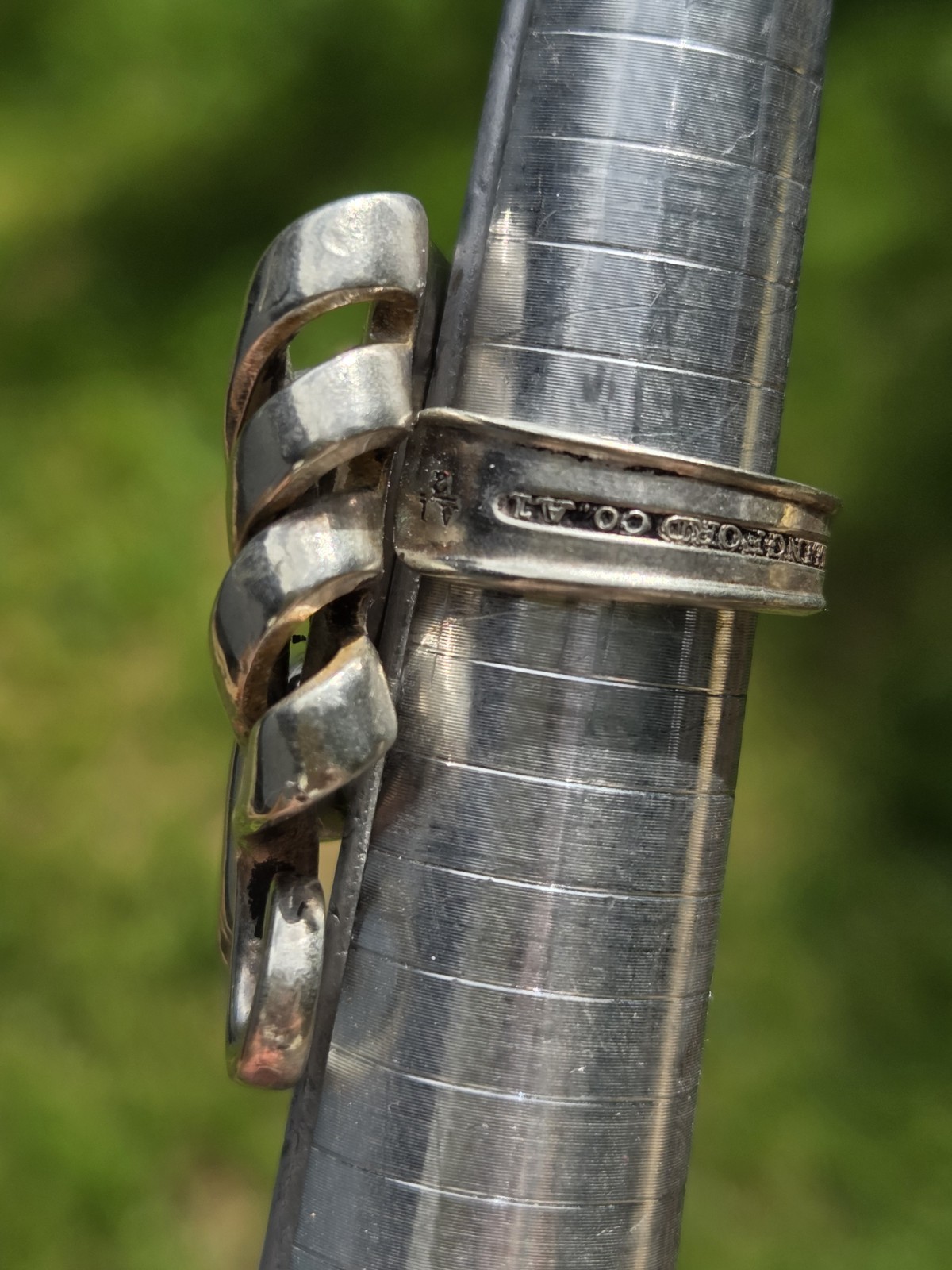 Vintage Wallingford Fork Ring Silver Plated Silverware Size 7.5