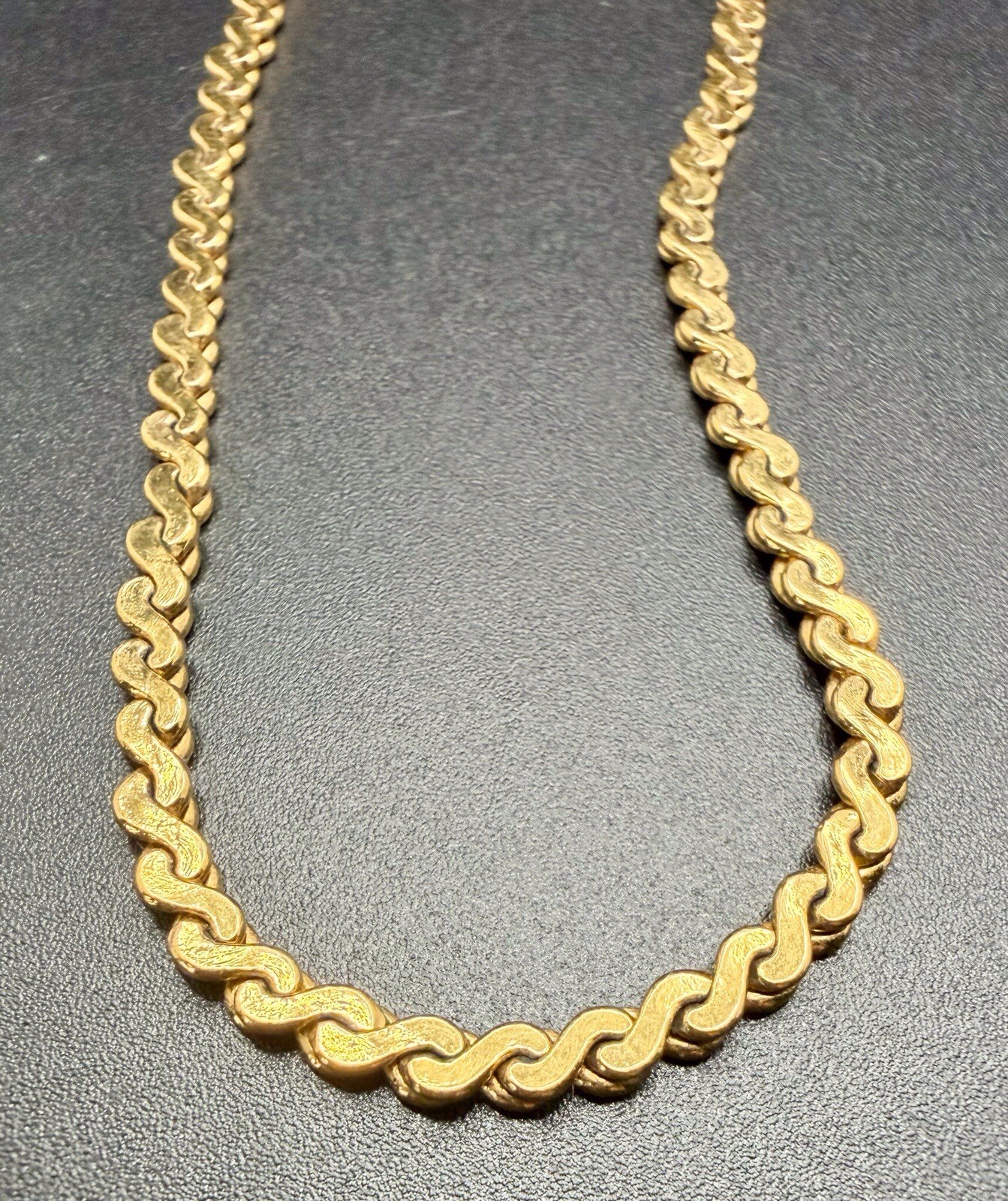 Vintage Gold Tone MONET Adjustable “S” Link Serpentine Chain 15” – 17” Length