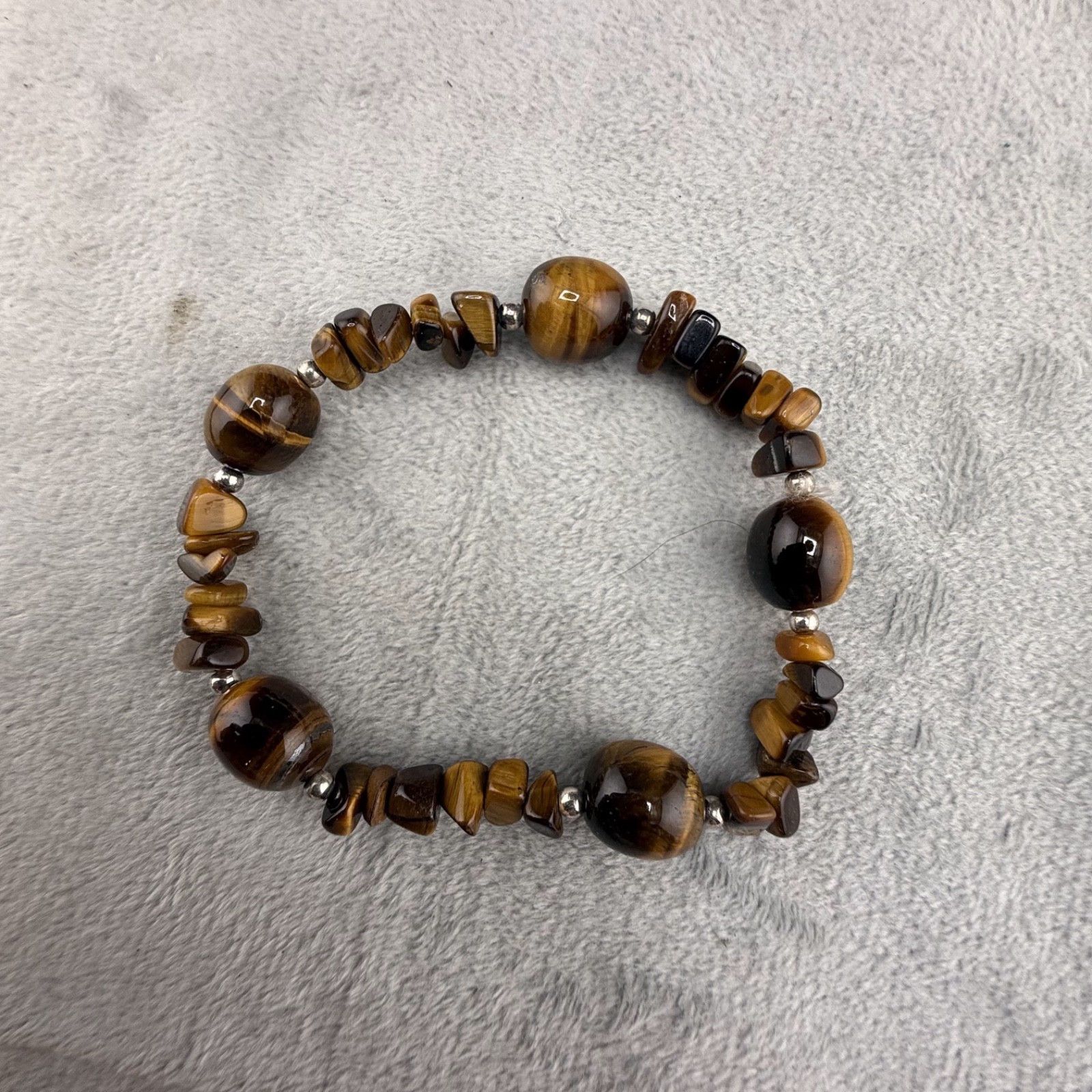Vintage Carolyn Pollack Tigers Eye Necklace Relios Bracelet Set 34” 7”