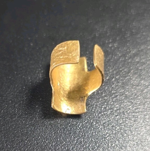 Vintage Mid-Century Brutalist Brass Ring