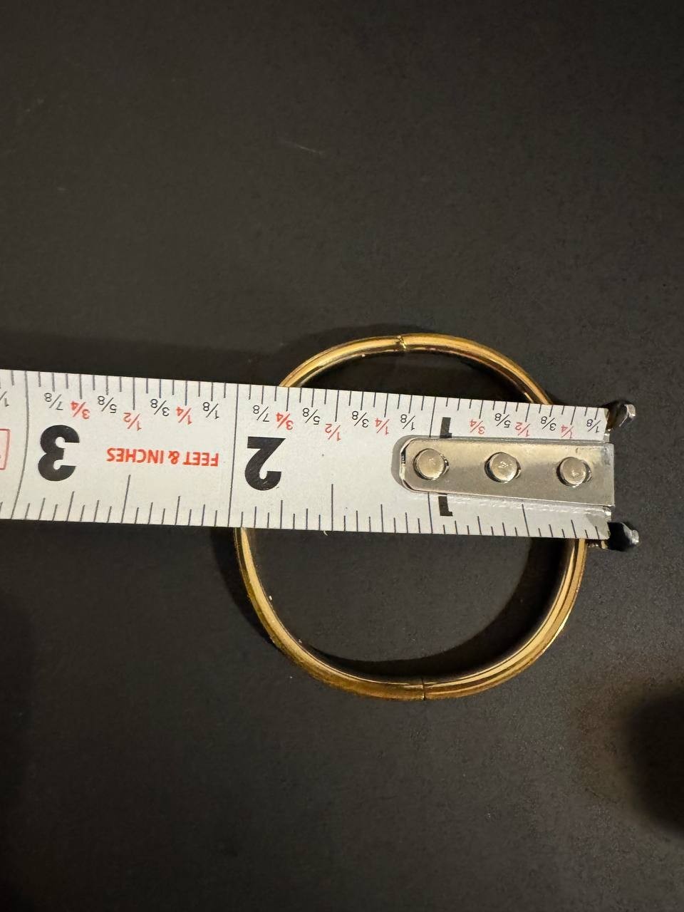 Vintage Ballou BAB Gold Filled Etched Hinged Bangle Bracelet Children’s