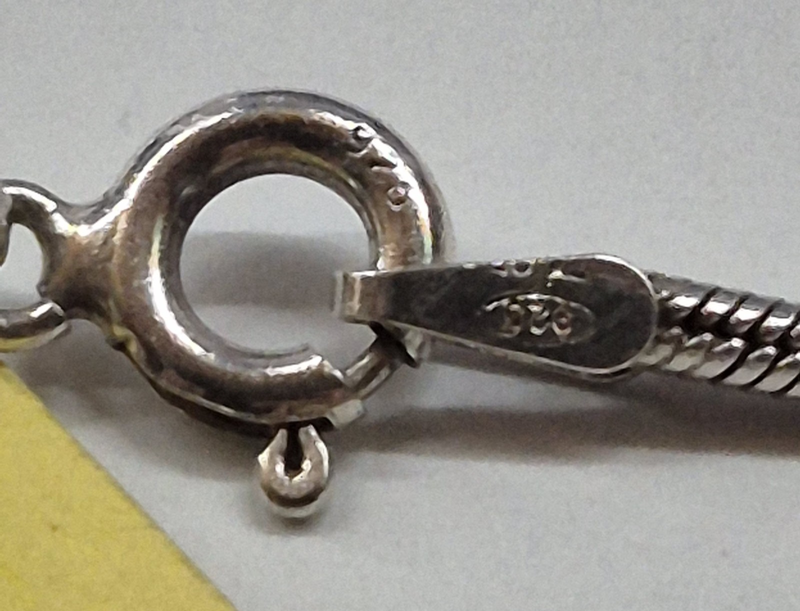 Vintage 925 Sterling Silver Snake Chain 7″ Starter Charm Bracelet