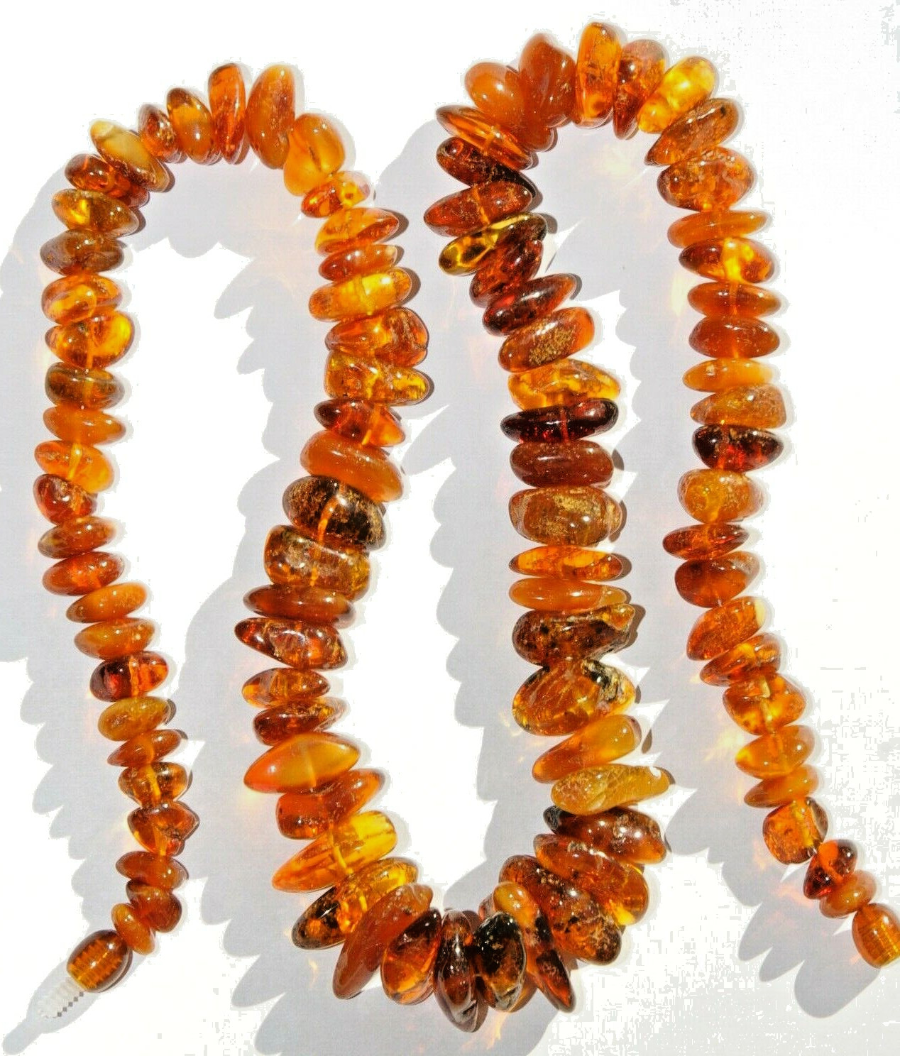 ✅51 cm =45gr RUSSIAN SOVIET BALTIC AMBER BEAD NECKLACE 琥珀 BRACELET STONE PENDANT