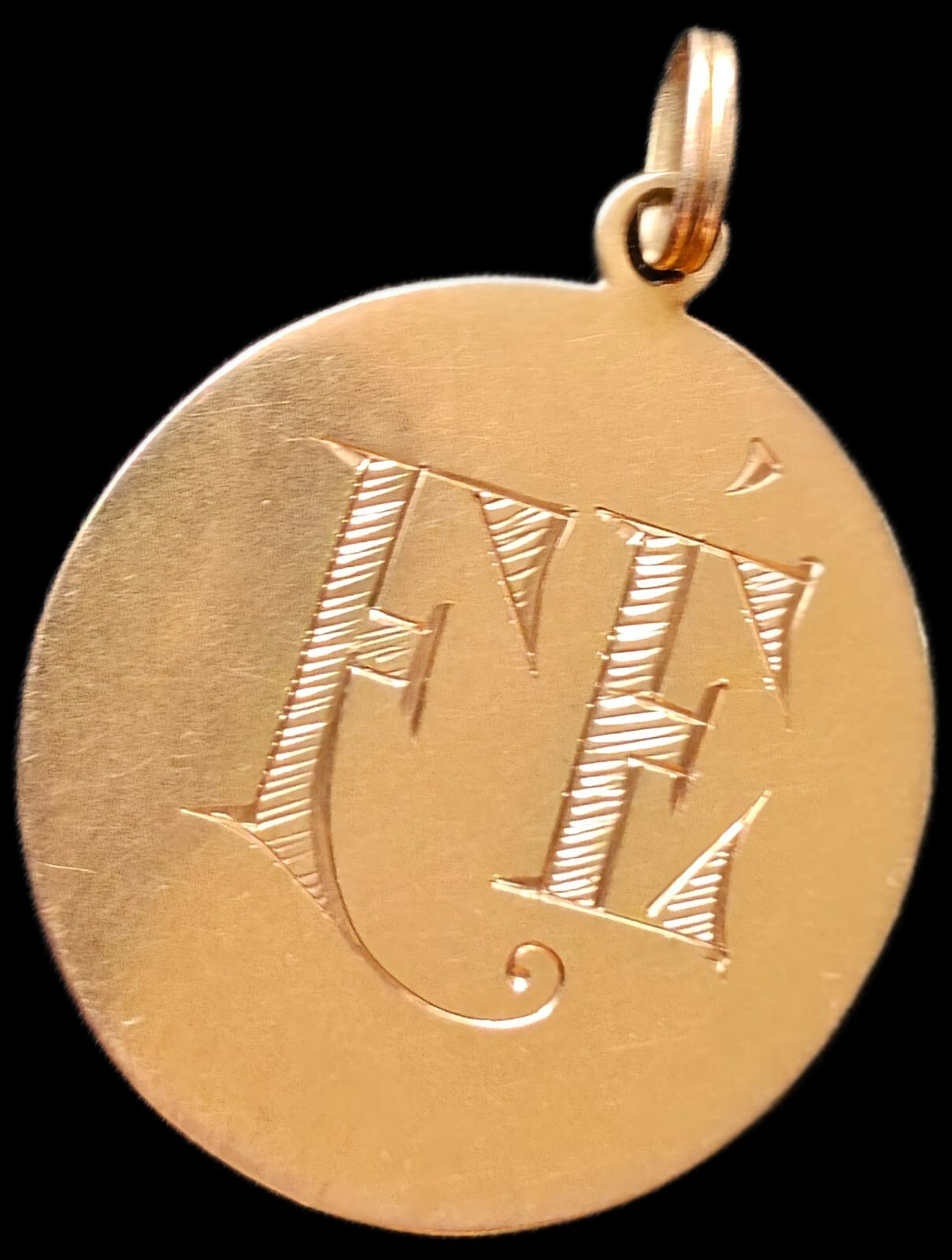 Fine Antique European Art Nouveau 18K Gold Enamel Madonna Medal Pendant Ca 1900