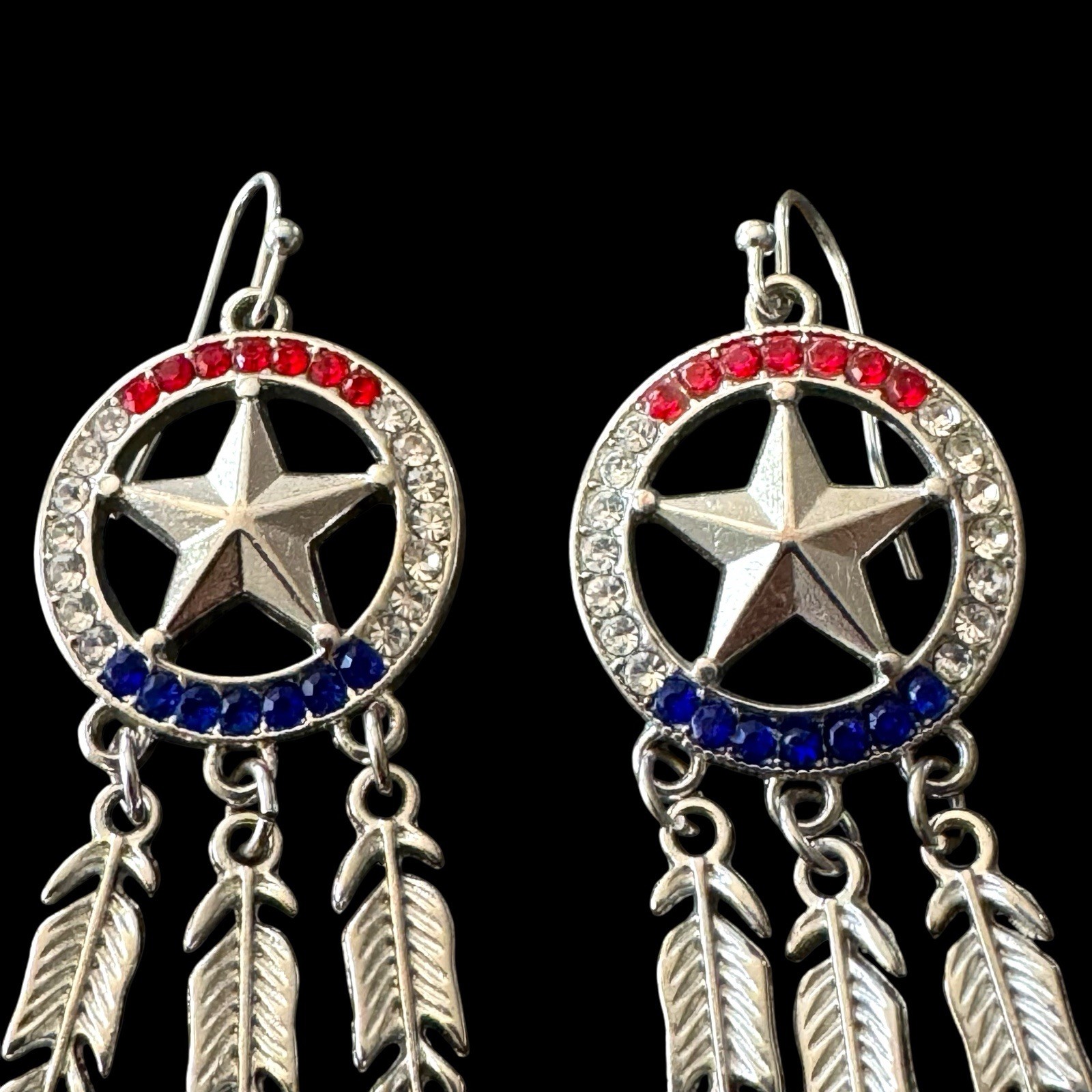 Y2K Dream Catcher Earrings Vtg 90s 2000s Festival Boho Southwestern Feather