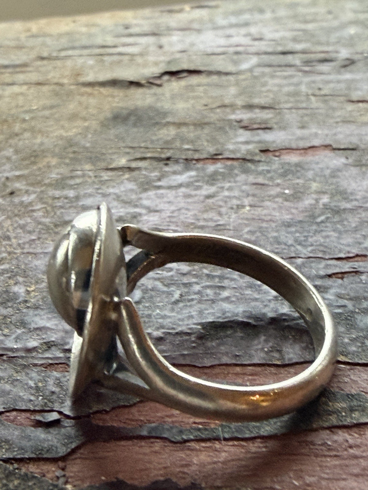 N.E From Vintage Denmark 925S Sterling Silver Modernist Ring vtg estate 3156