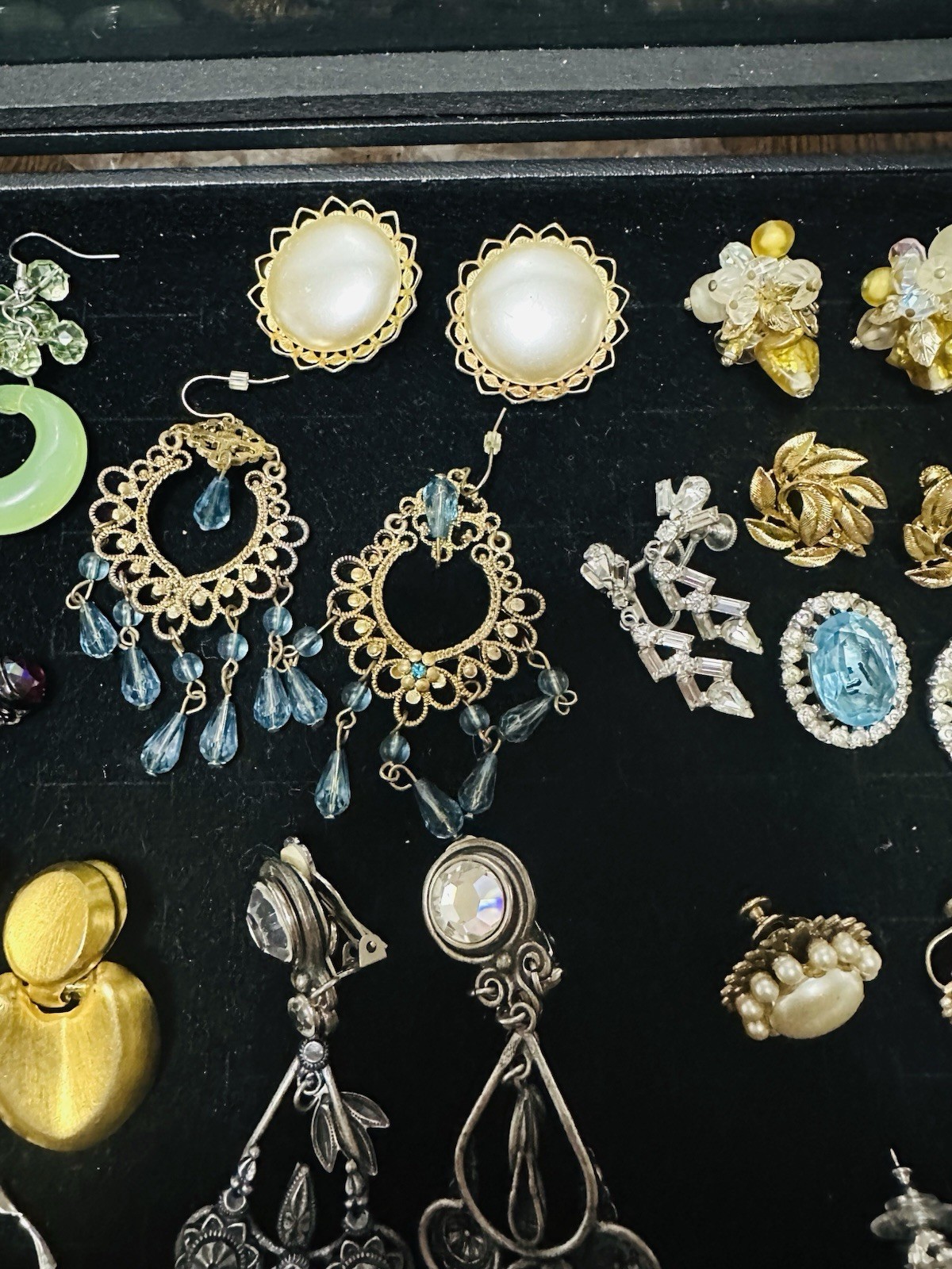 Lot Of 25 Pair Vintage Clip On, Pierced Earrings Some Signed
