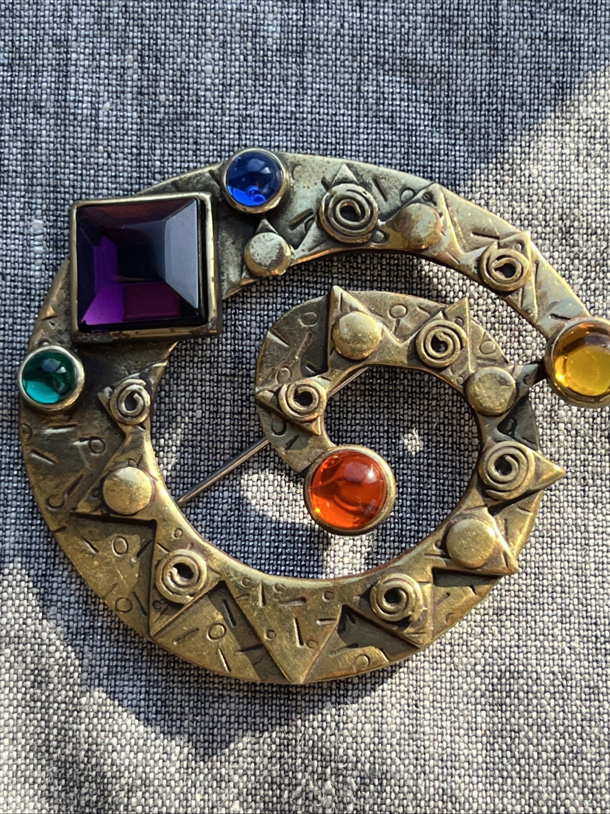 Vintage 1980s Deborah Robert’s Handmade Artisan Whimsical Brooch
