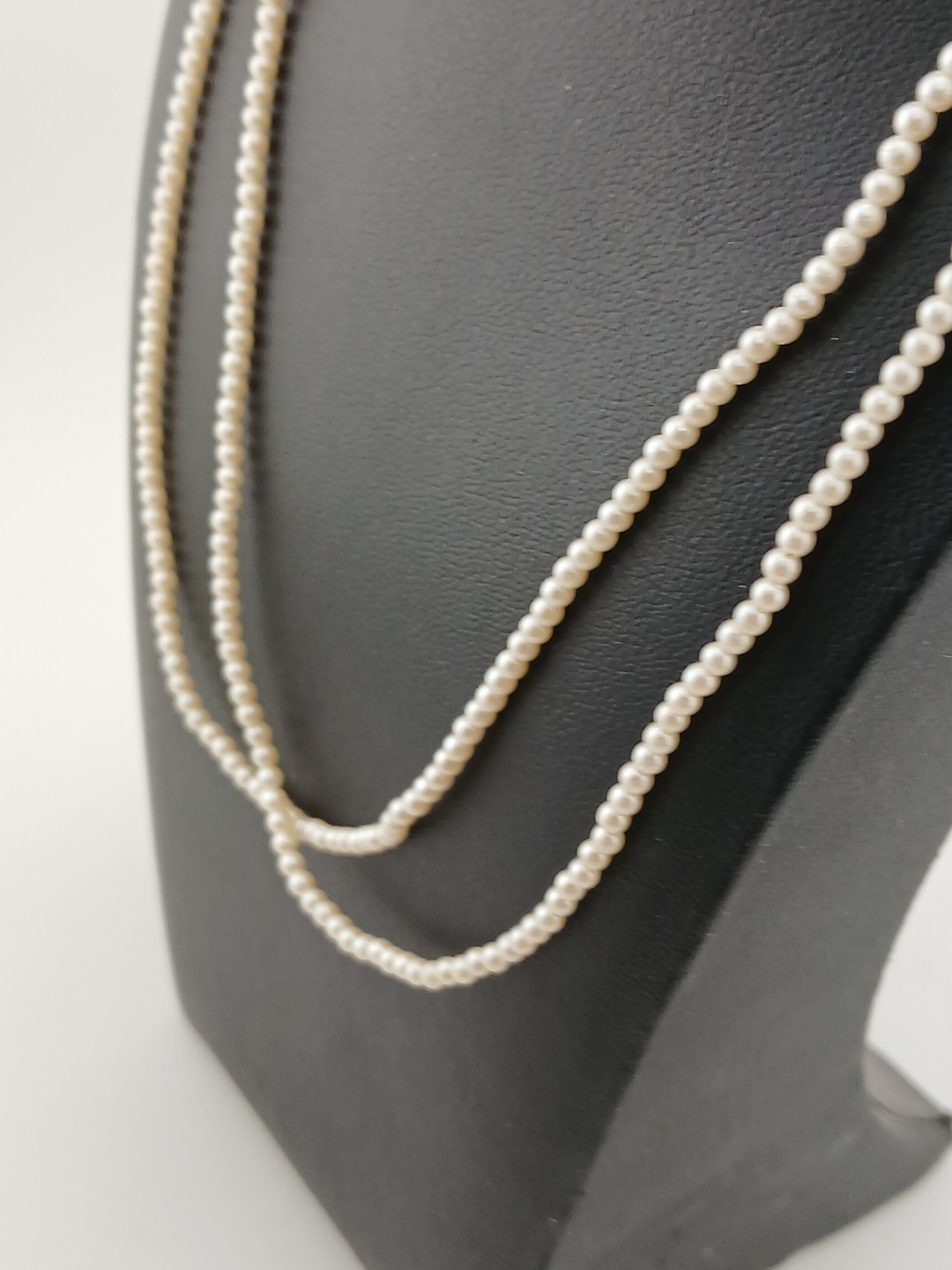1928 brand Delicate Dainty 2 strand faux pearls gold tone accents necklace