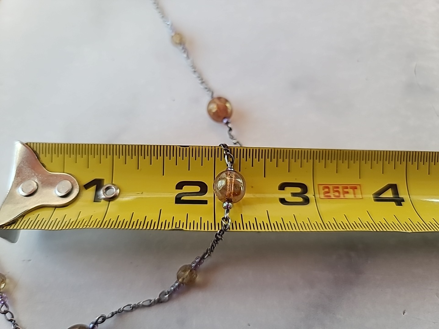 925 Sterling Silver Glass Station Toggle Closure Necklace Vintage