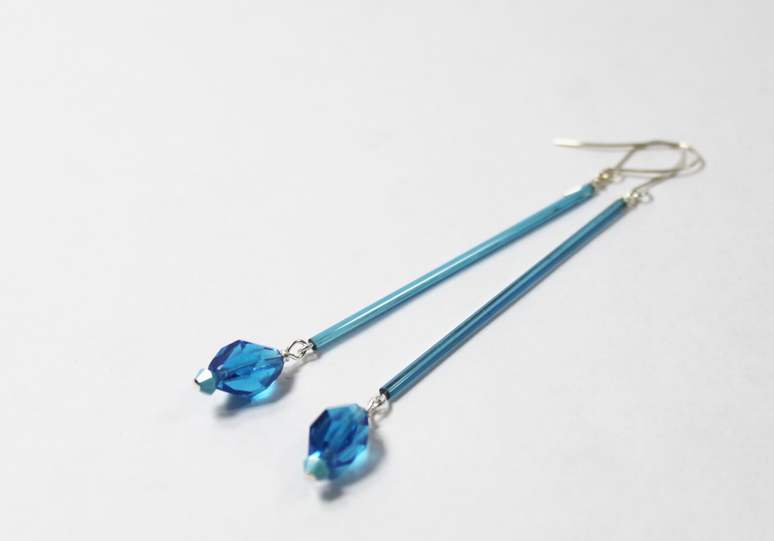 Antique Lamp Fringe Earrings Czech Glass Swarovski Crystal Handmade OOAK Artisan