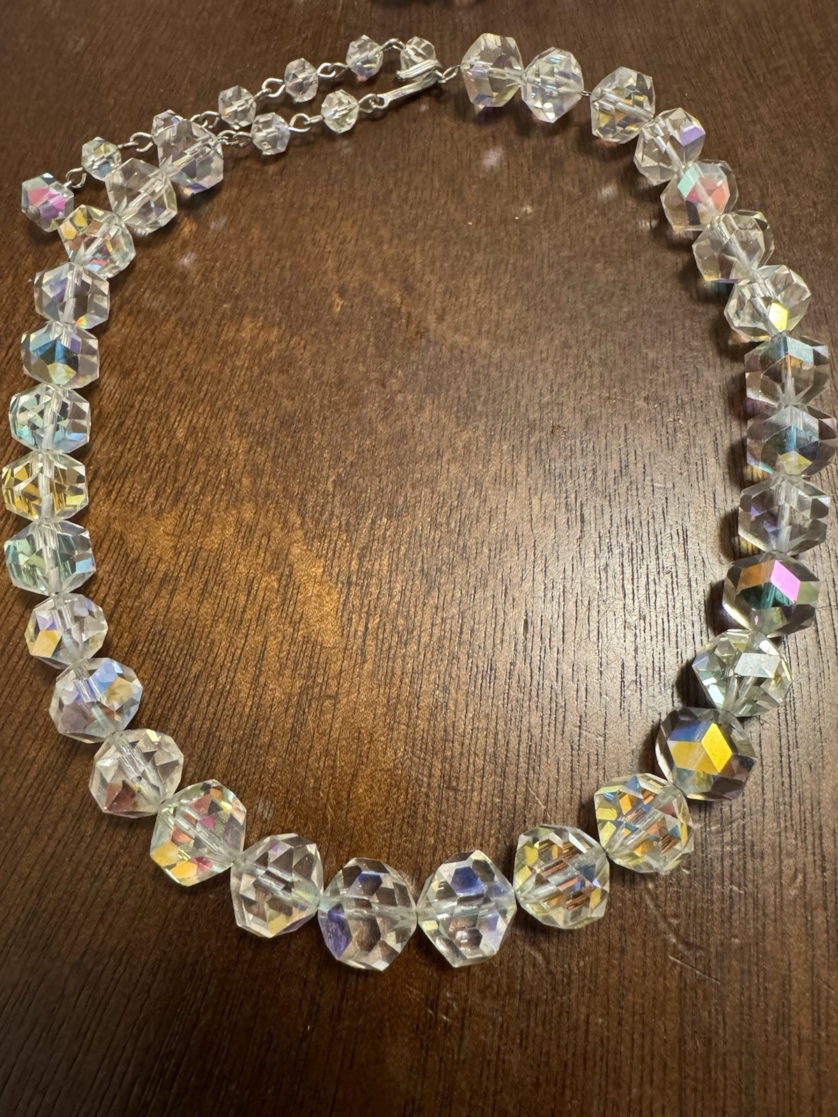 Lot of 3 Crystal Vintage Necklaces-1 Laguna 2 Unbranded. Approx 12” 3” Exts