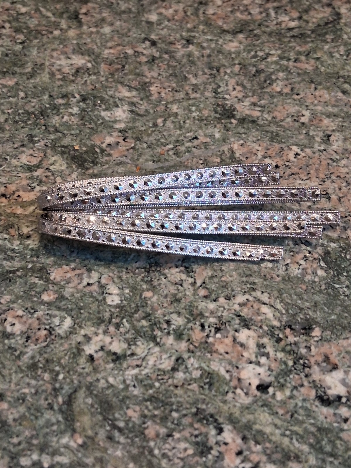 MCM Vintage Signed Napier Open Work Silver Tone Ribbons Brooch Pin