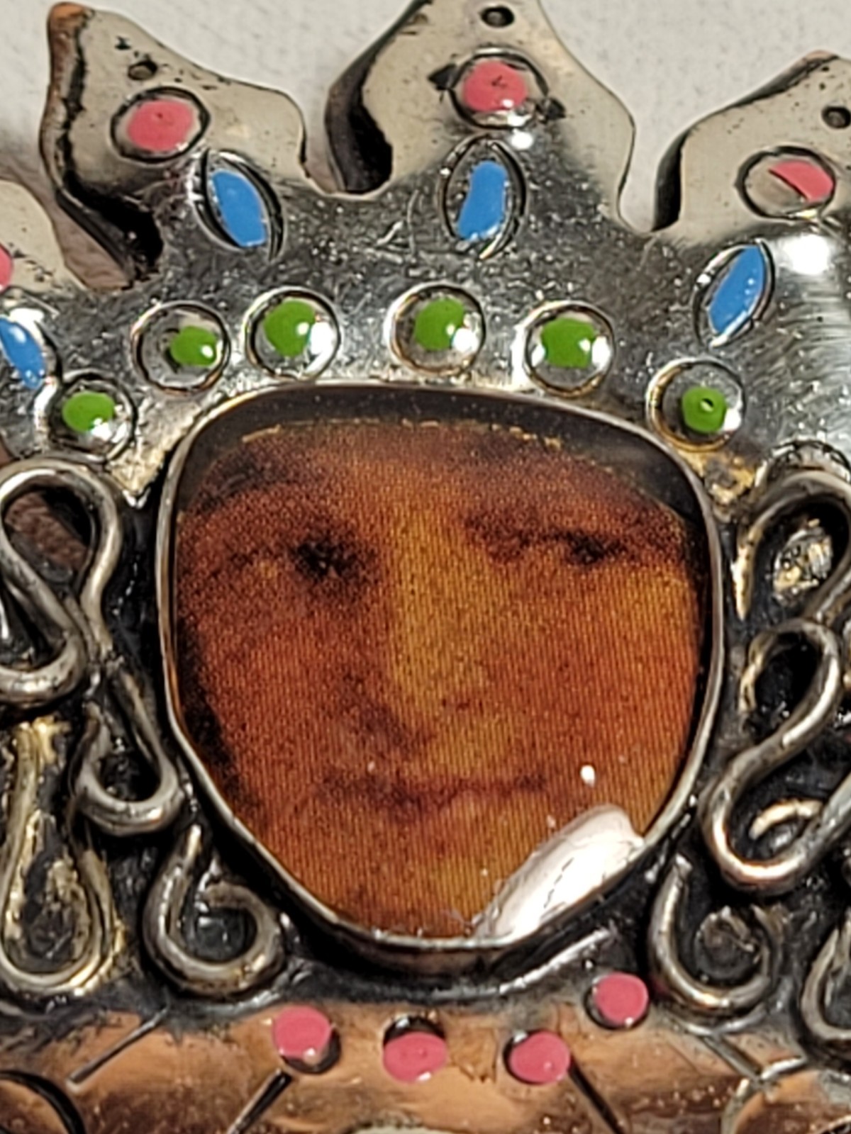 Artist M.A. Katke Mixed Metal Brooch Pin Signed Unique MA Katke Vintage AMAZING