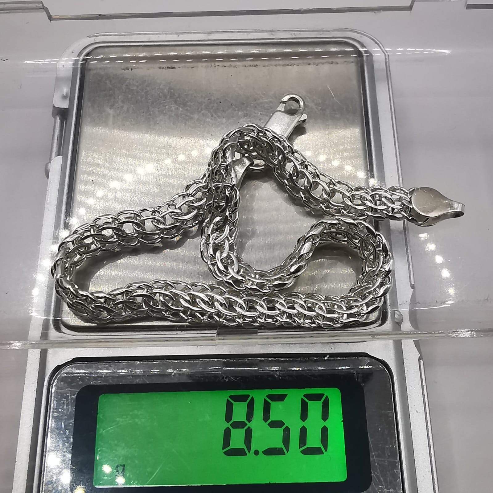 Vintage Sterling Silver Handmade Bracelet 8.86 in (22.5 cm) 0.30 oz (8.50g)