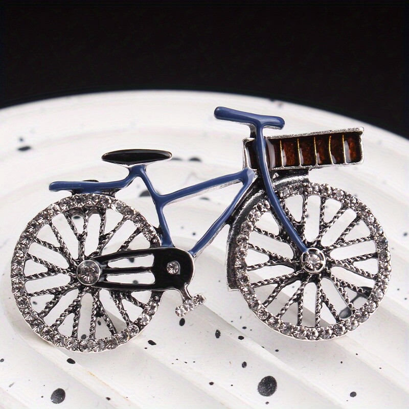 Retro Nostalgic Creative Niche Bike Brooch Women Men Jewelry Gift Accessories